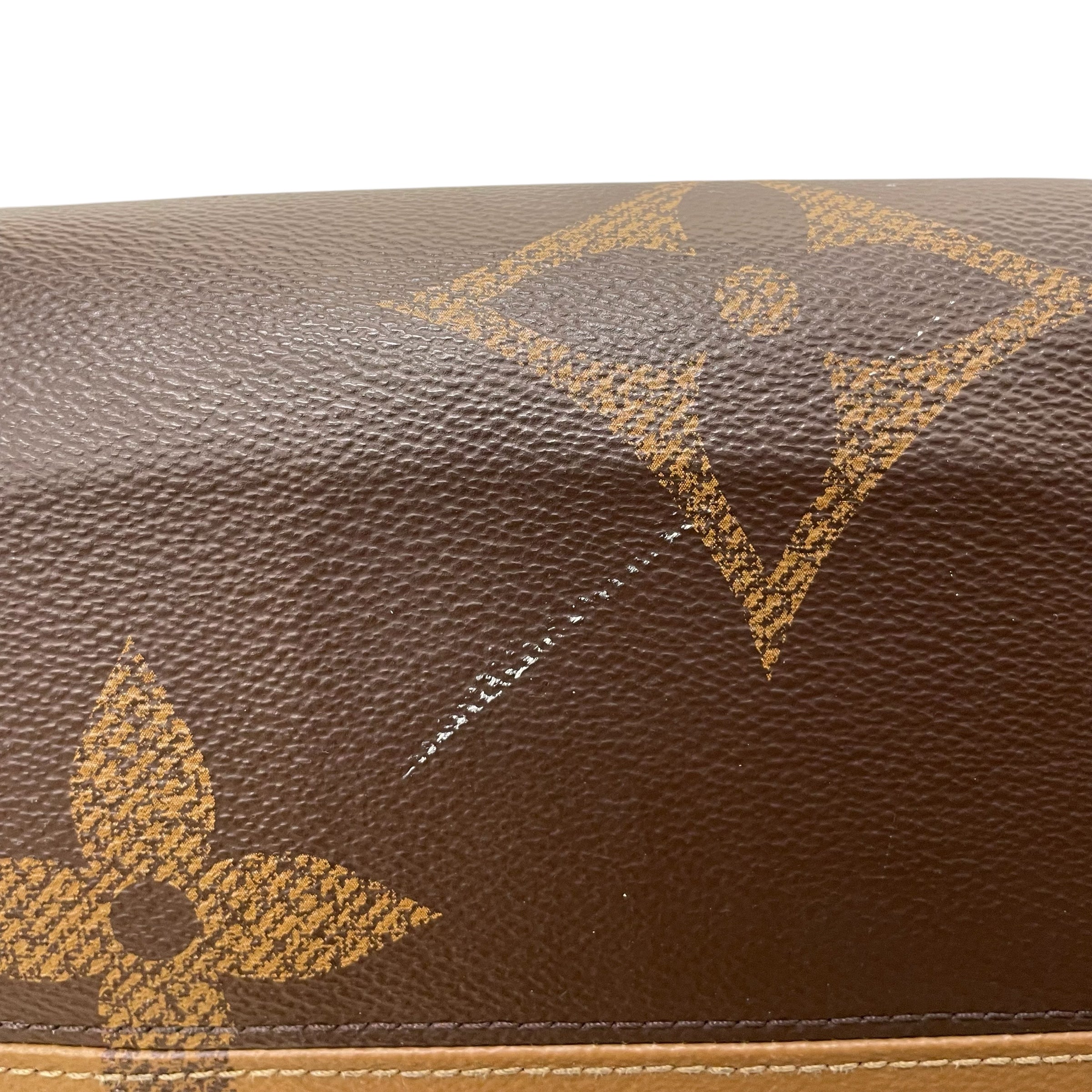 LOUIS VUITTON/Tote Bag/Monogram/Leather/BRW/on the go mm view 5