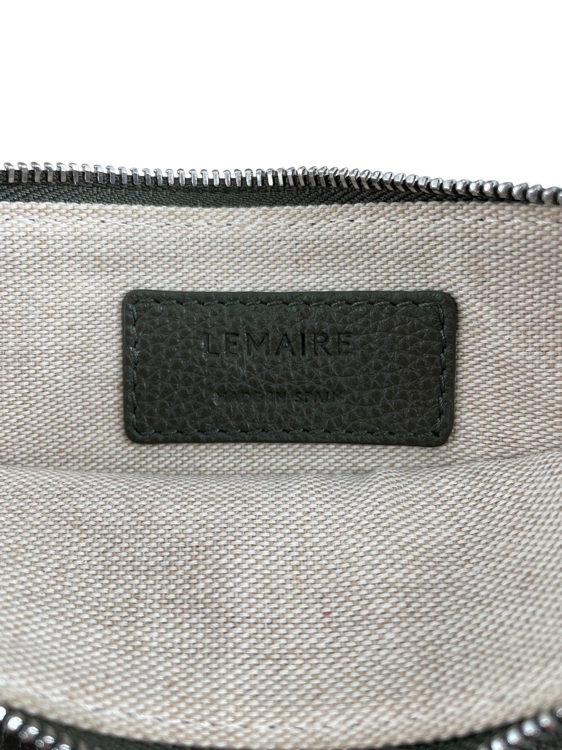 LEMAIRE/Clutch Bag/Leather/GRN/PEBBLED LEATHER POUCH view 5