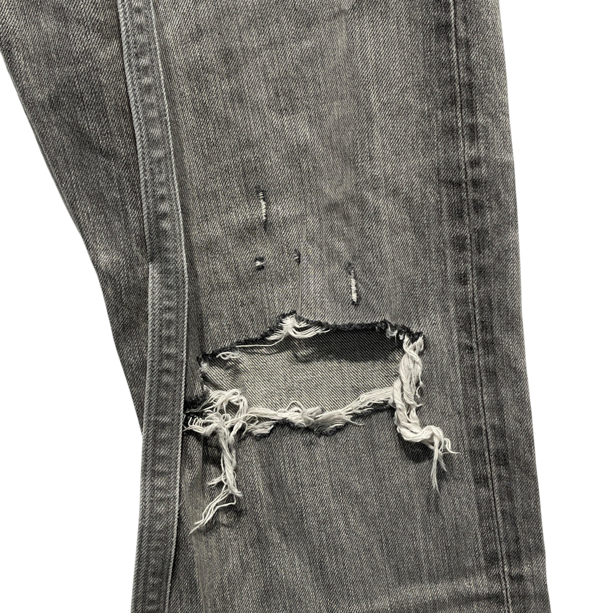 FEAR OF GOD/Straight Pants/34/Denim/GRY/DISTRESSED BELTED GREY DENIM view 5