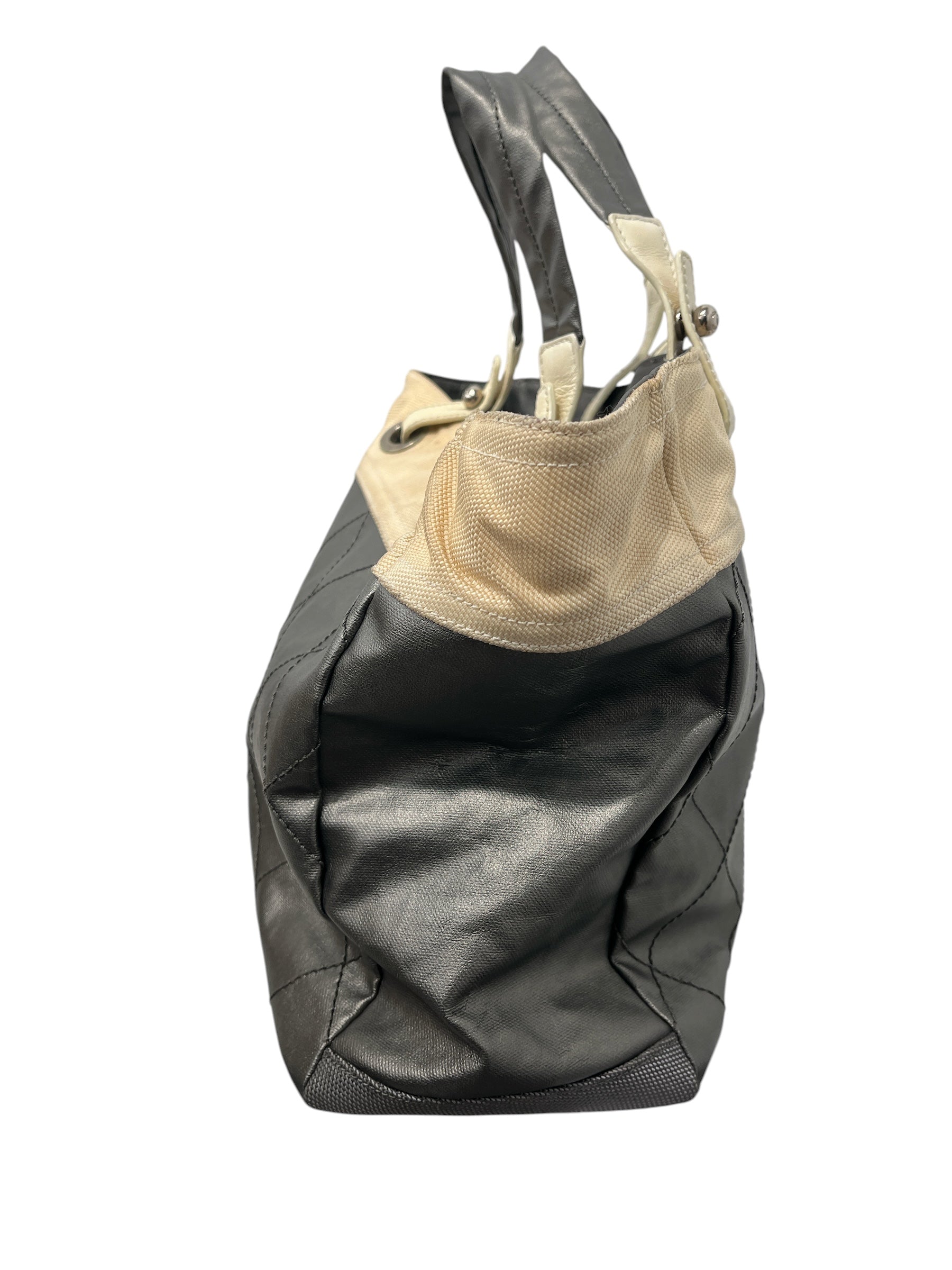 CHANEL/Bag/Cotton/SLV/BIARRITZ TOTE SILVER view 3