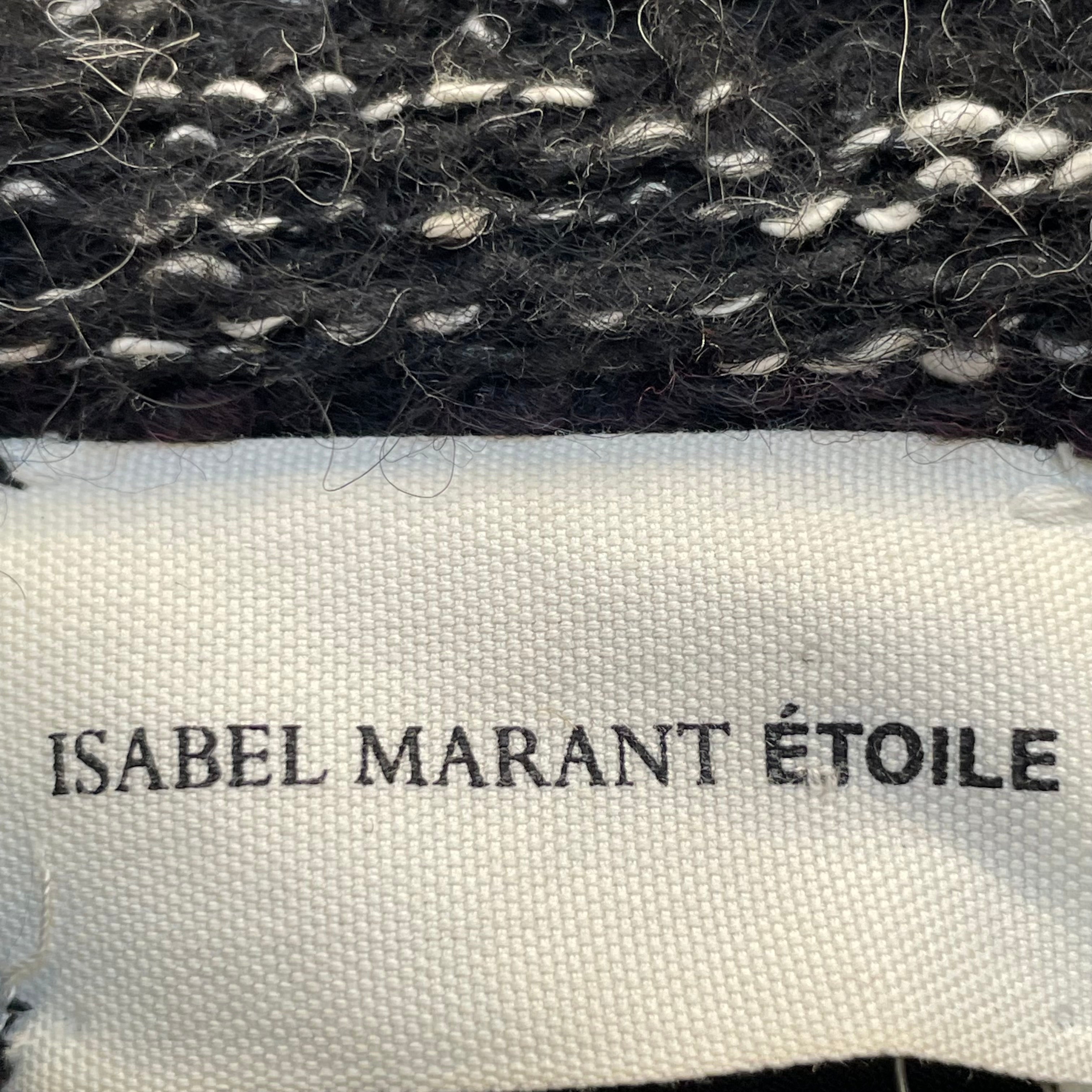 ISABEL MARANT ETOILE/Suits/S/Stripe/Wool/BLK/BLACK BUTTON view 4