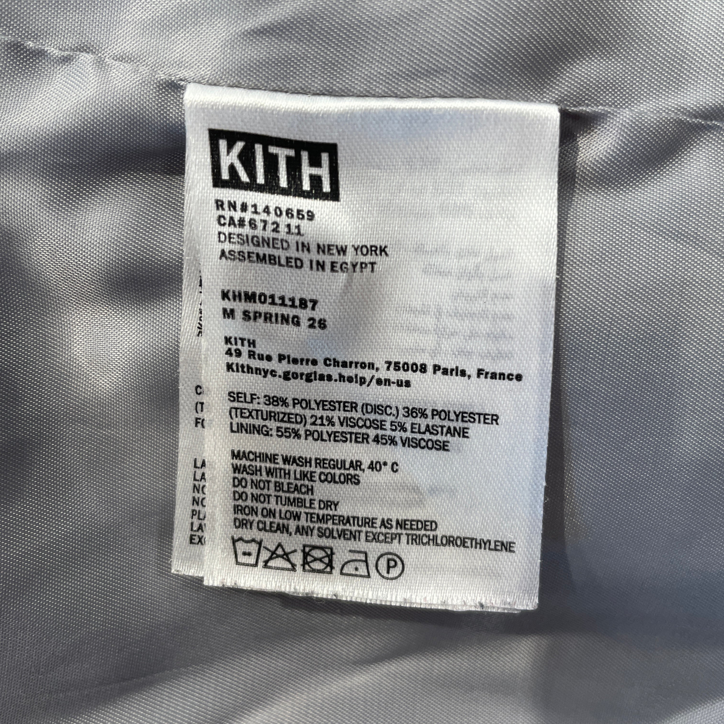 KITH/Jacket/XS/Polyester/GRY/Stripe/MATTEO view 4