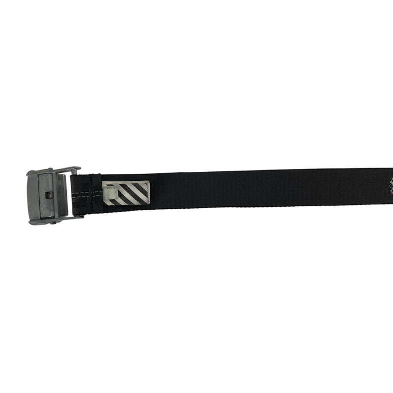 OFF-WHITE/Belt/Cotton/BLK/SILVER BUCKLE