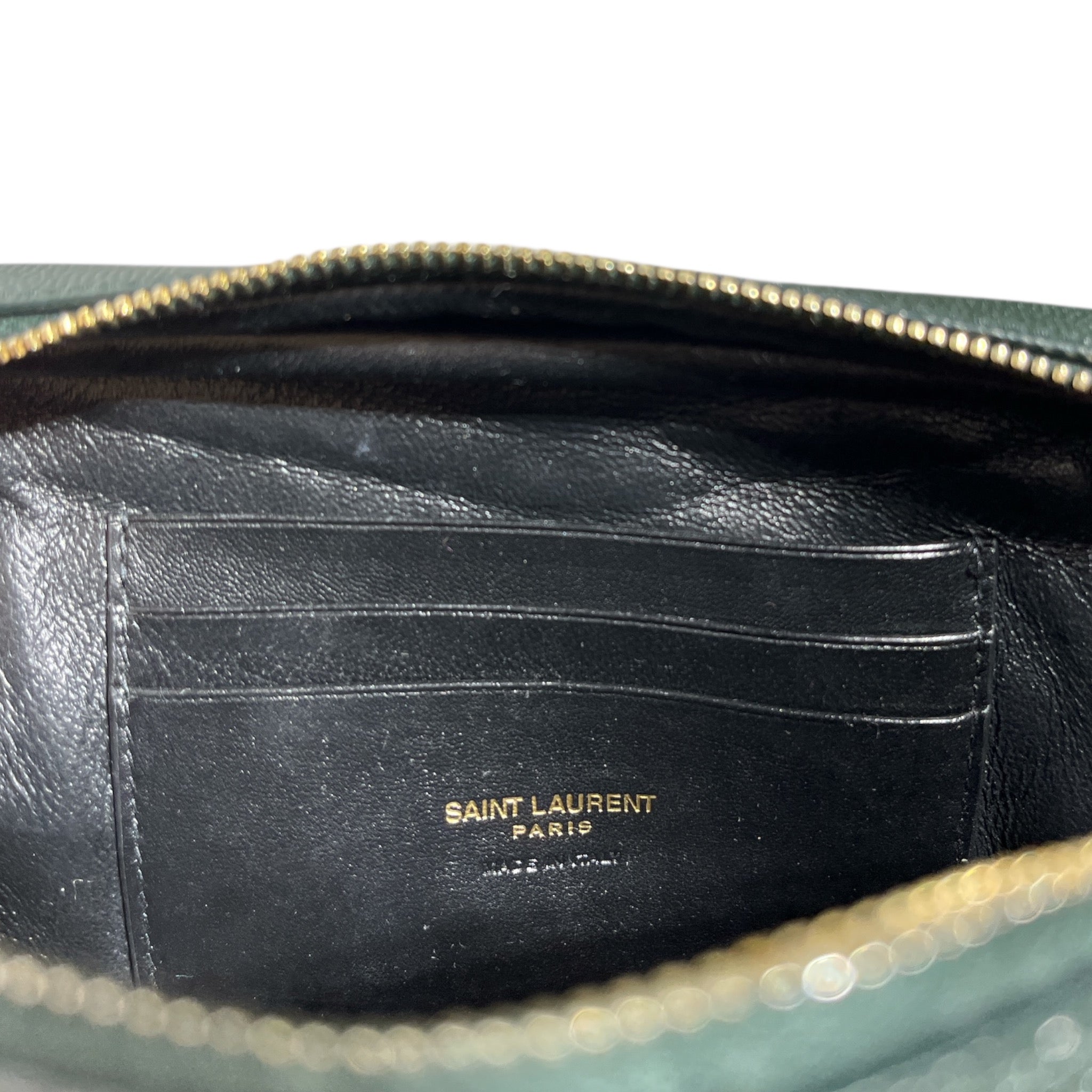 YVES SAINT LAURENT/Cross Body Bag/Leather/GRN/ view 3