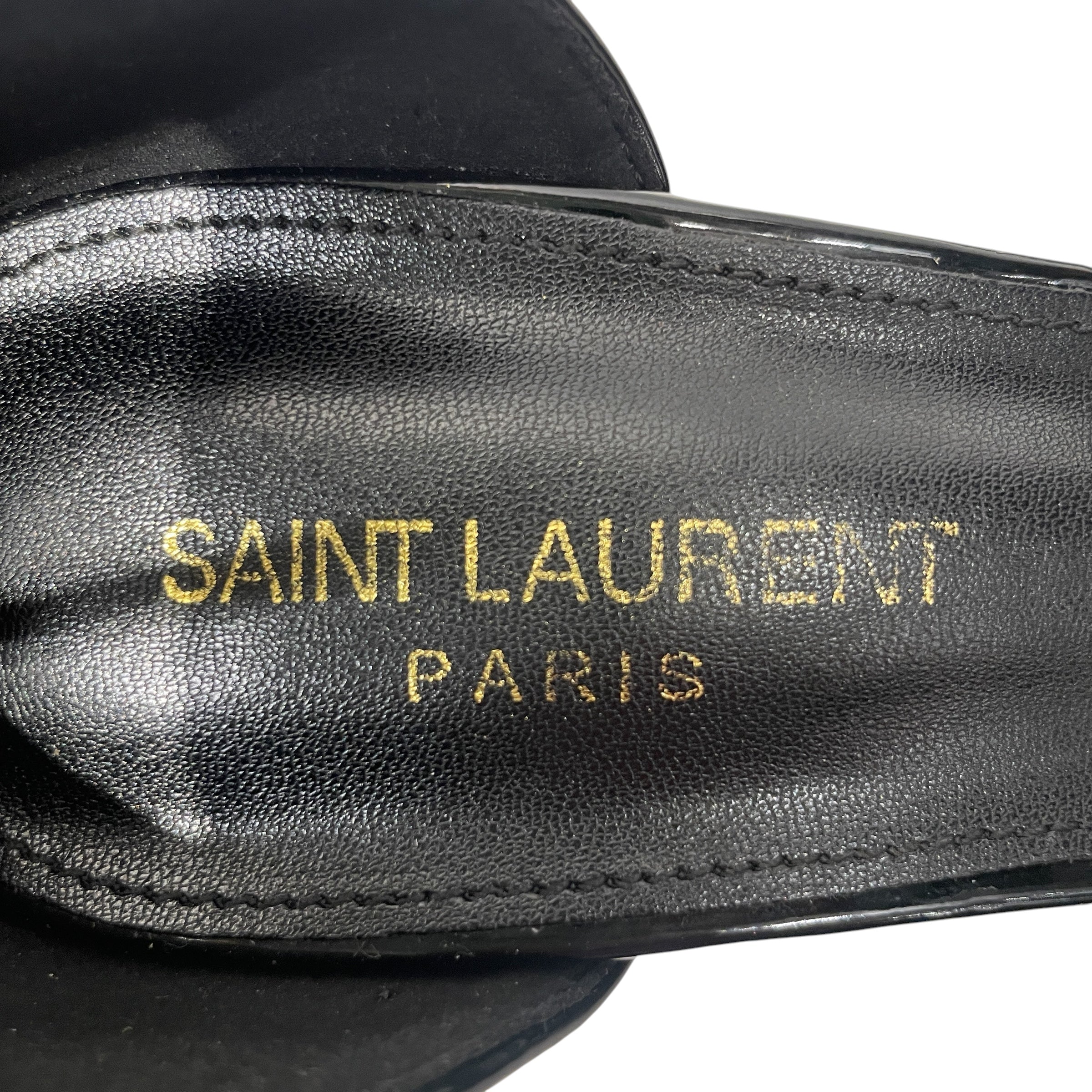 YVES SAINT LAURENT/Heels/US 5.5/Acrylic/BLK/ view 3