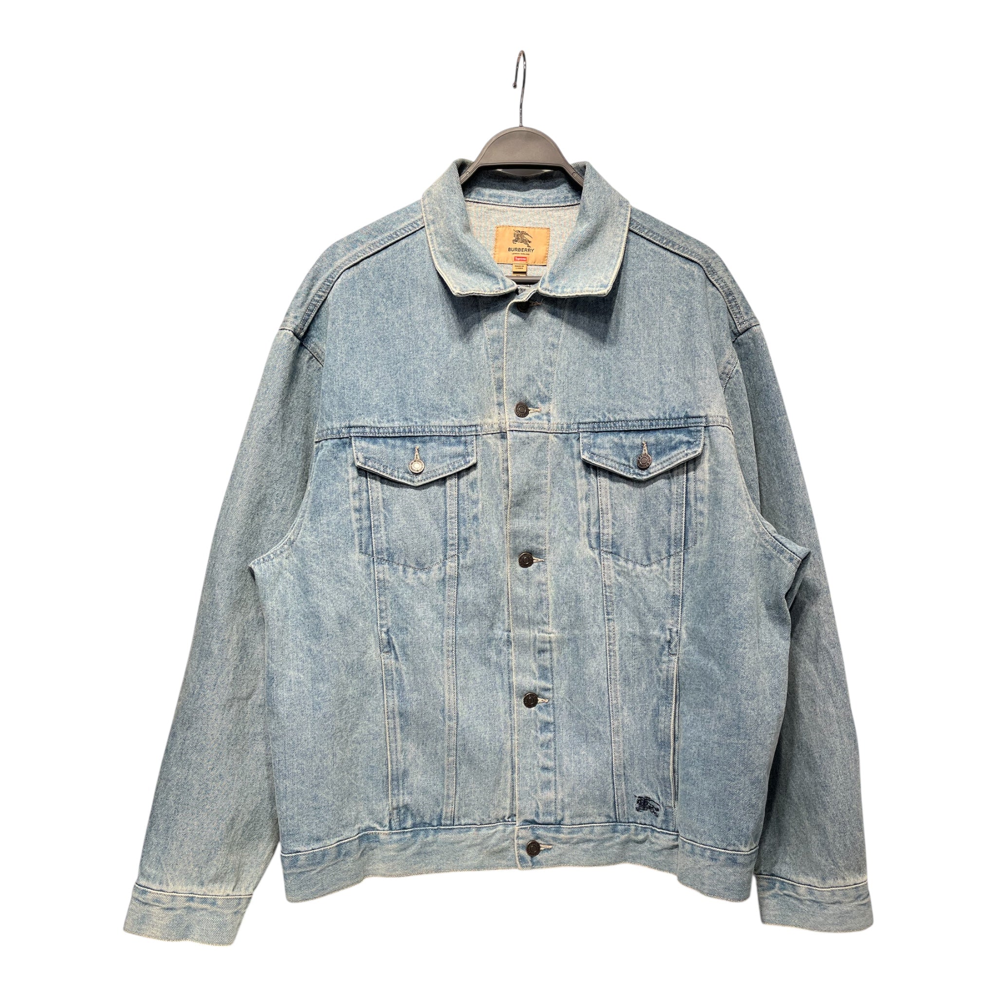 Supreme/BURBERRY LONDON/Denim Jkt/XL/Denim/BLU/ view 1