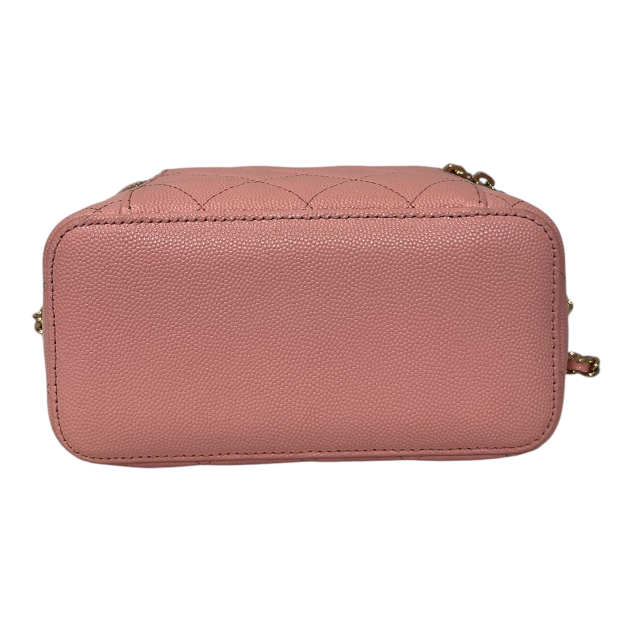 CHANEL/Cross Body Bag/Leather/PNK/318816634 CAVIAR VANITY BAG view 5