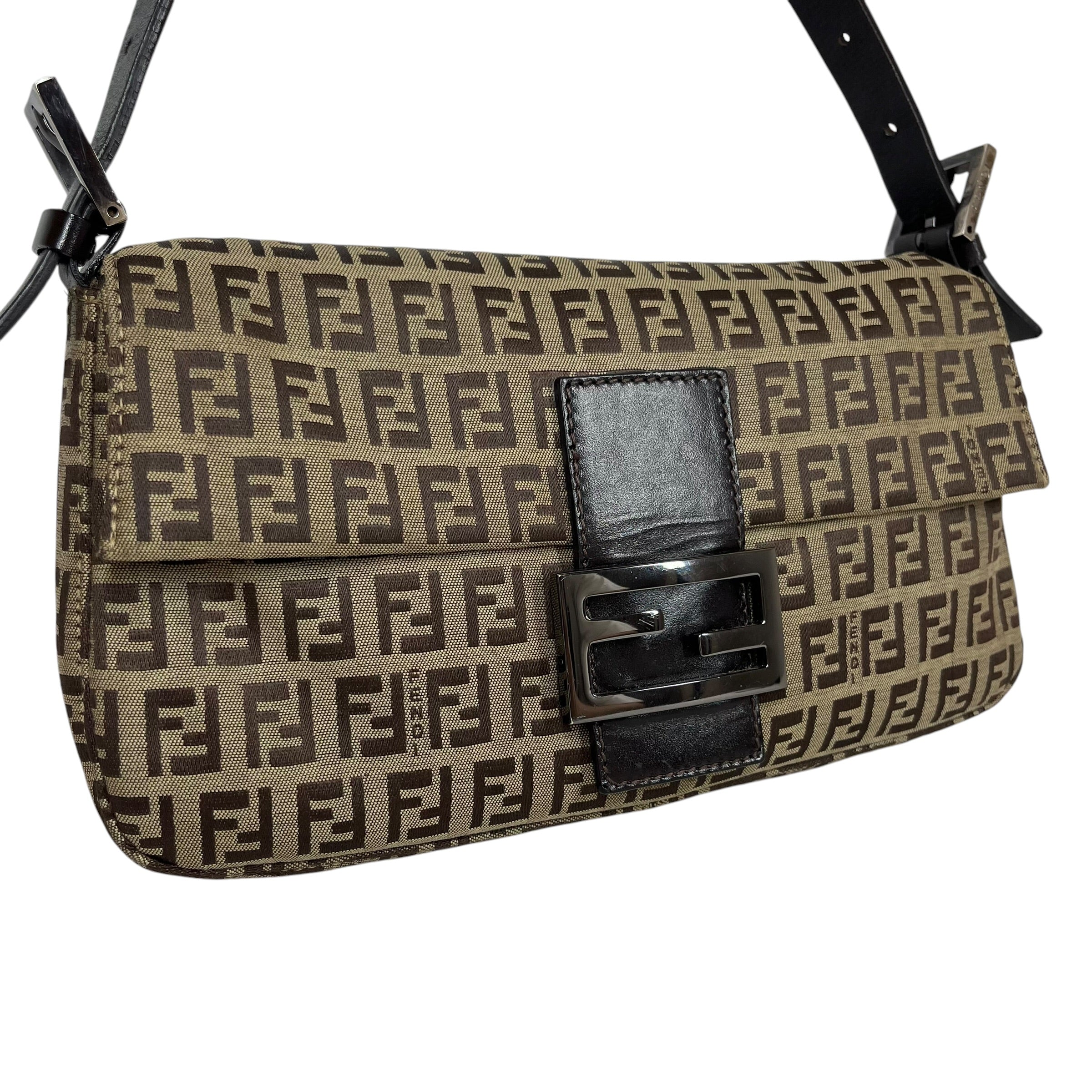 FENDI/Bag/Monogram/Cotton/BRW/ZUCCHINO FF BAGUETTE view 6