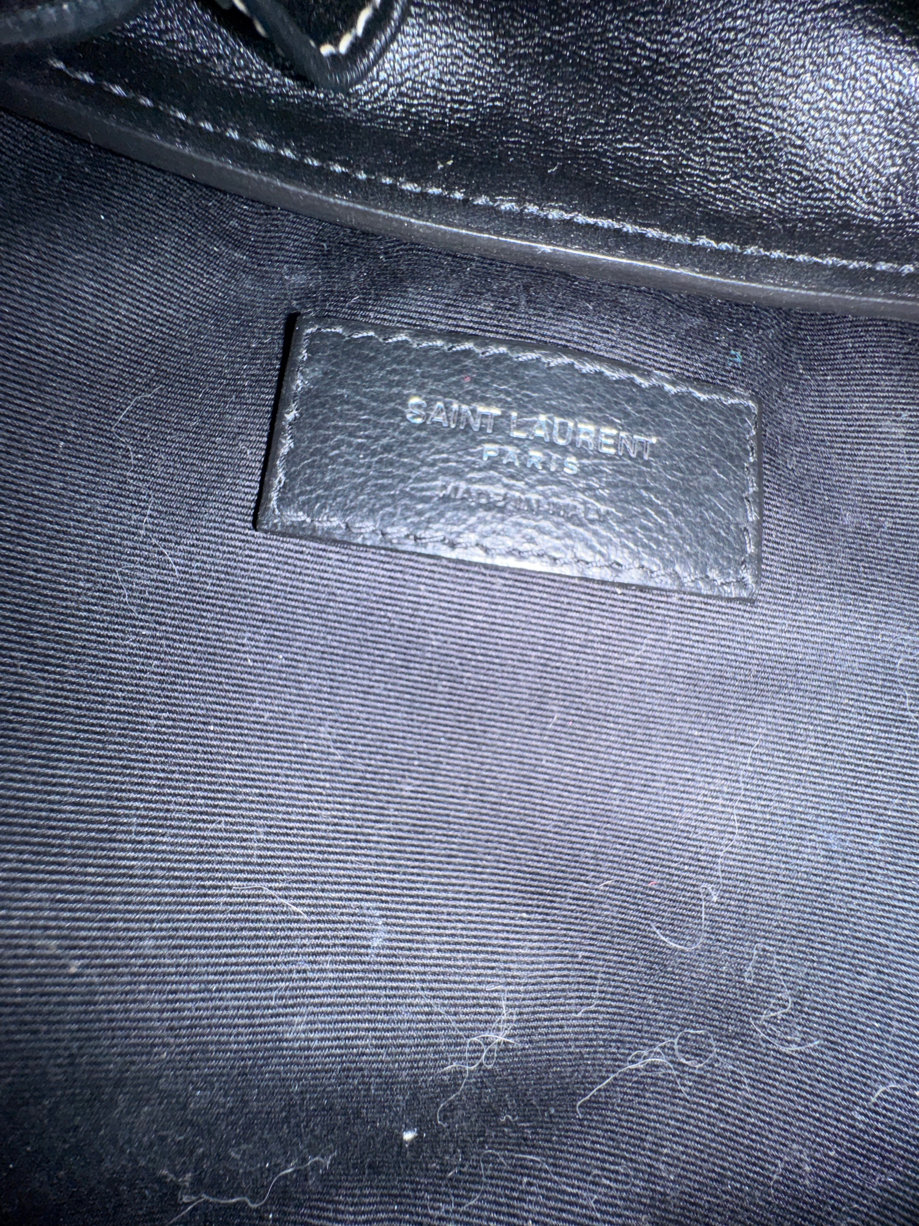 YVES SAINT LAURENT/Basket Bag/Leather/BLK/Bahia Small Embellished Lthr view 5