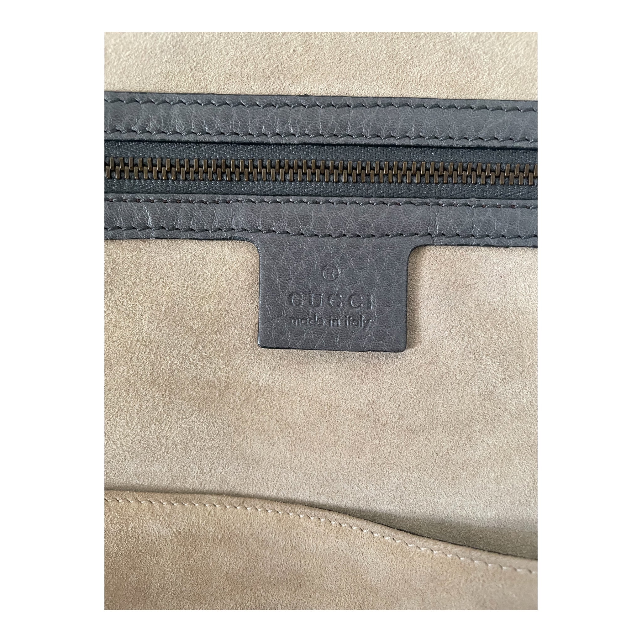 GUCCI/Tote Bag/Leather/GRY/Top Handle view 5