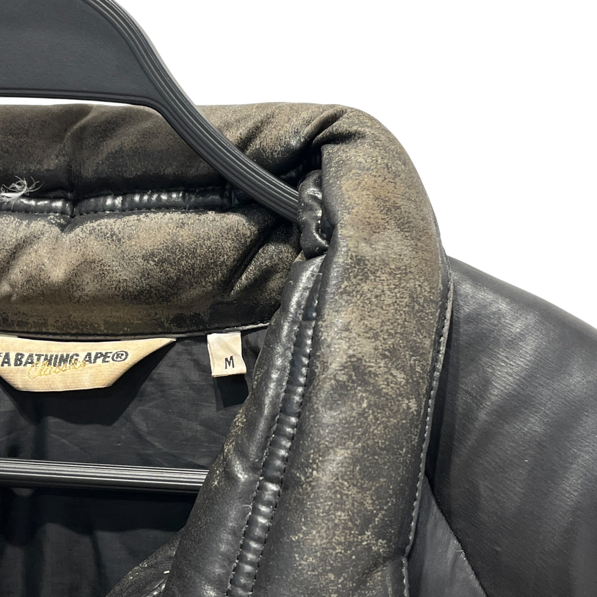 A BATHING APE/Jacket/M/Nylon/BLK/2004 NIGO ERA PUFFER (VINTAGE) view 4