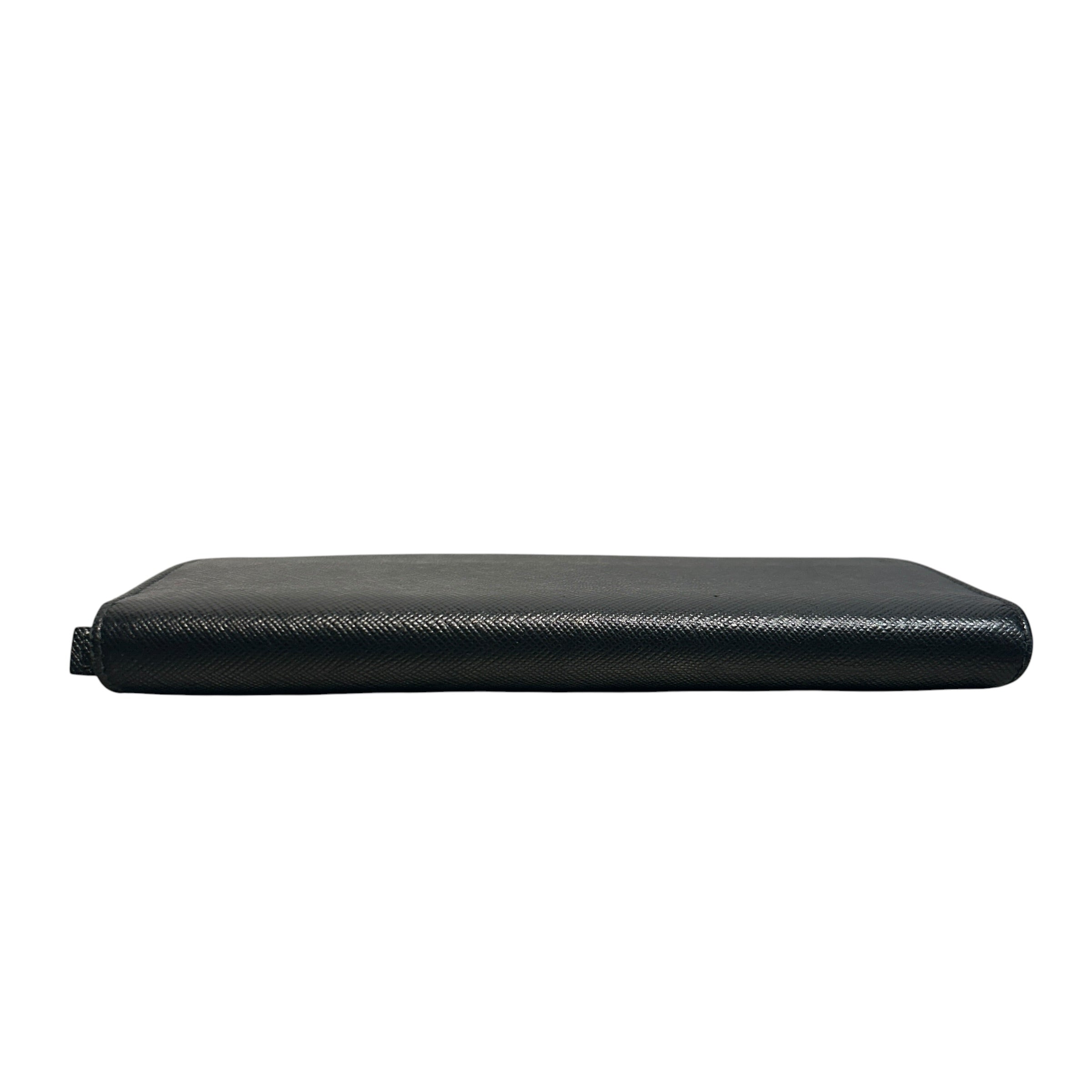 PRADA/Bifold Wallet/Leather/BLK/Bifold Long Wallet view 3