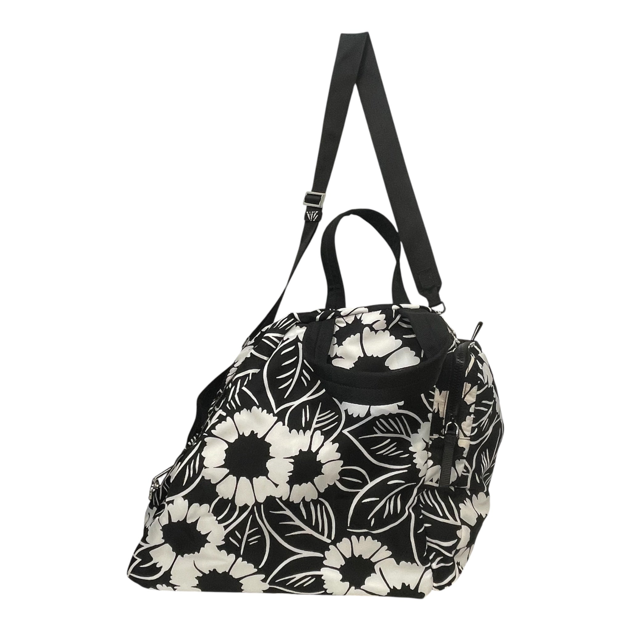 PRADA/Bag/FREE/Floral Pattern/Nylon/BLK/TRIANGLE BAG SIDE BAG view 2