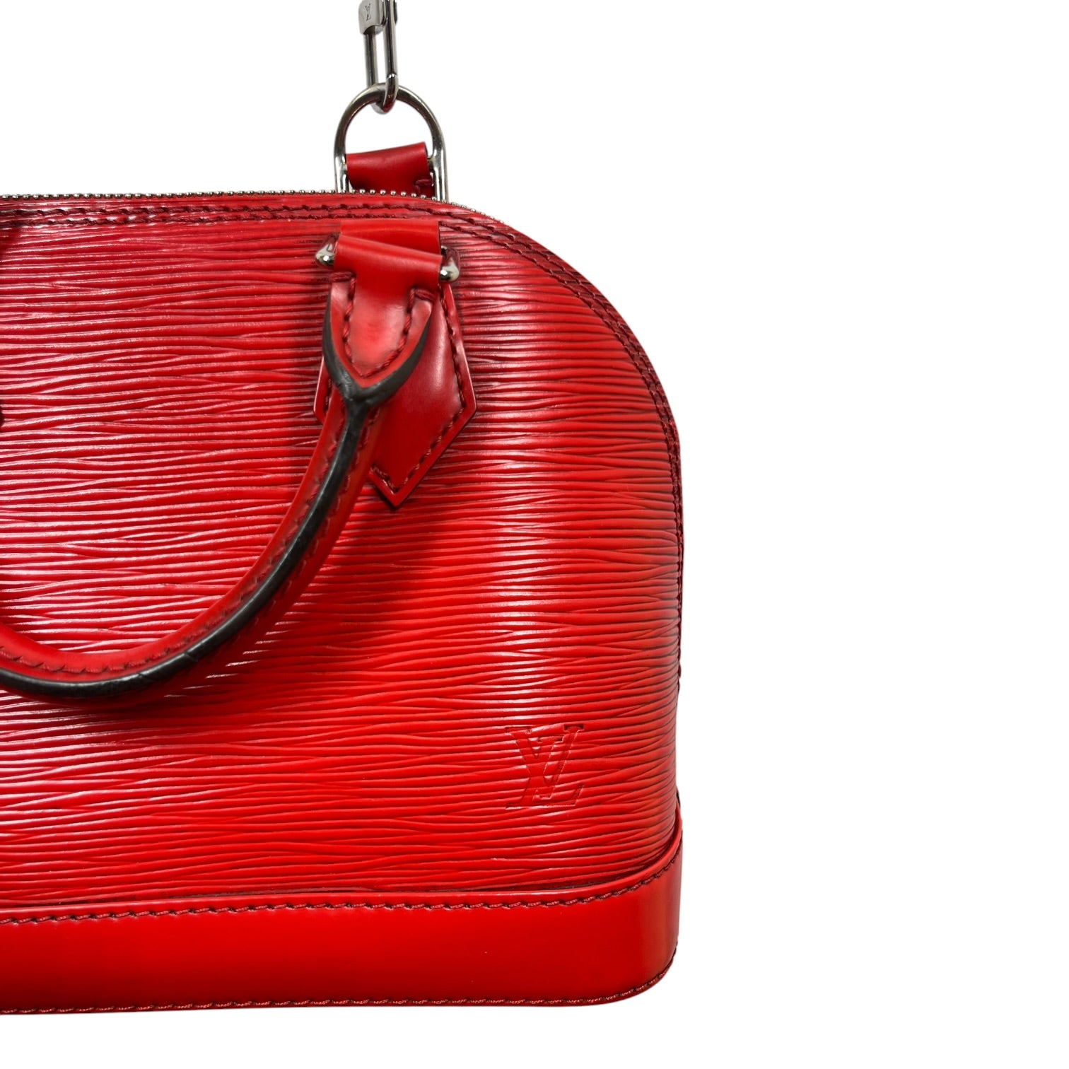 LOUIS VUITTON/Hand Bag/Leather/RED/ALMA HAND BAG view 3