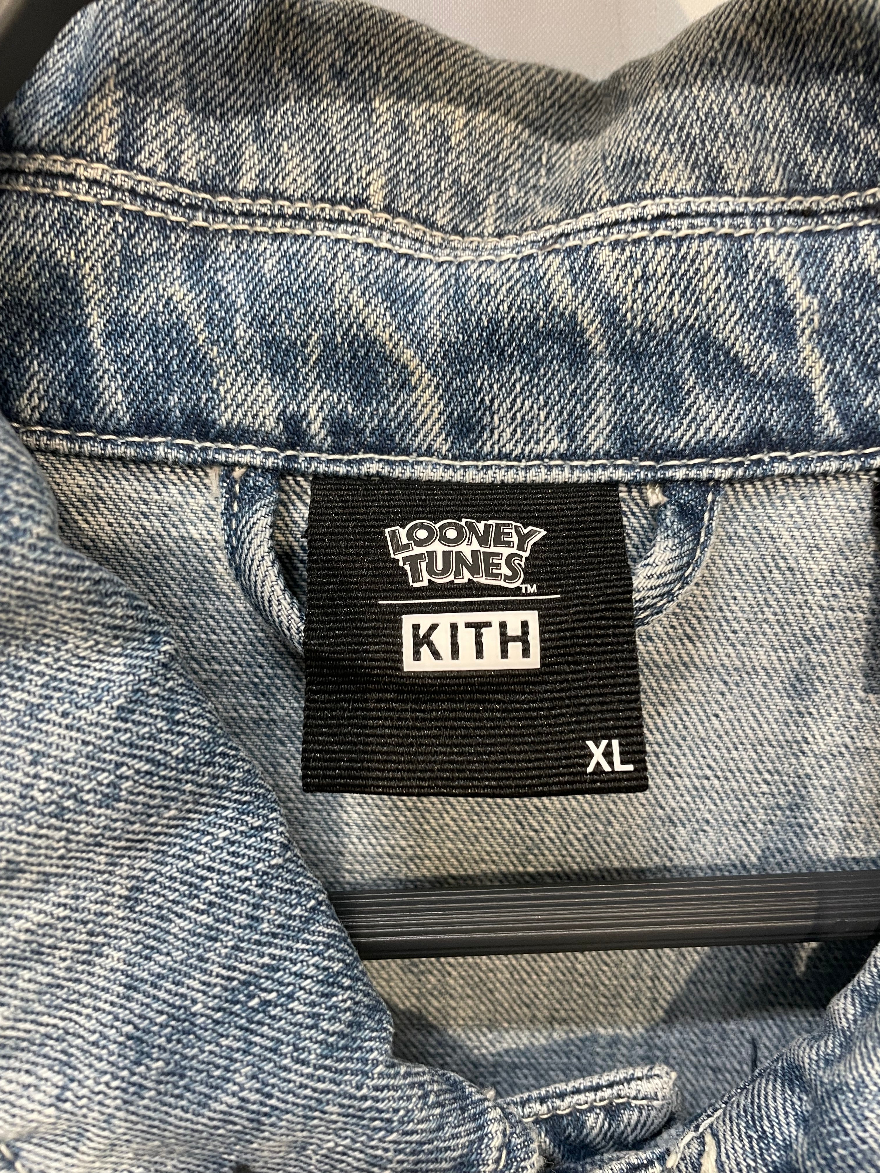 KITH/Denim Jkt/XL/Cotton/BLU/x Looney Tunes Various Pins view 3