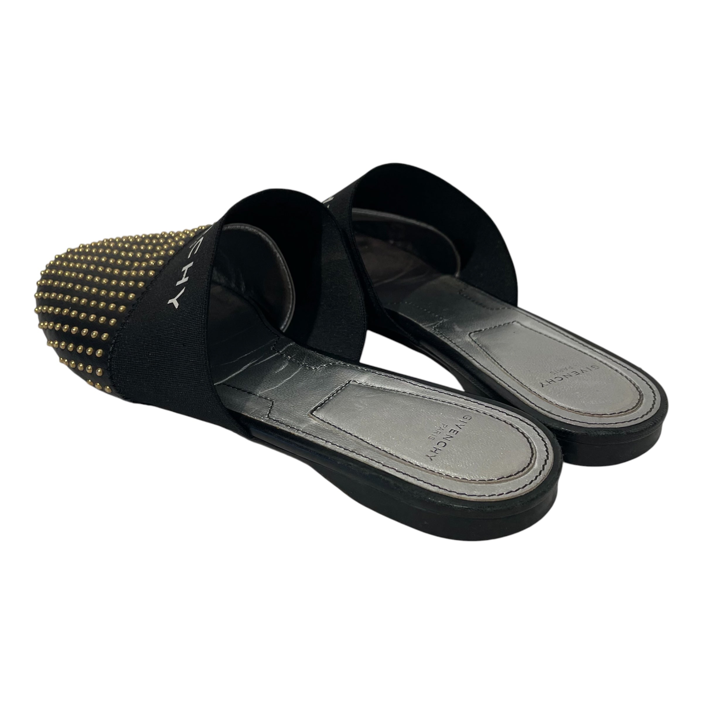 GIVENCHY/Sandals/EU 38/Leather/BLK/ view 2