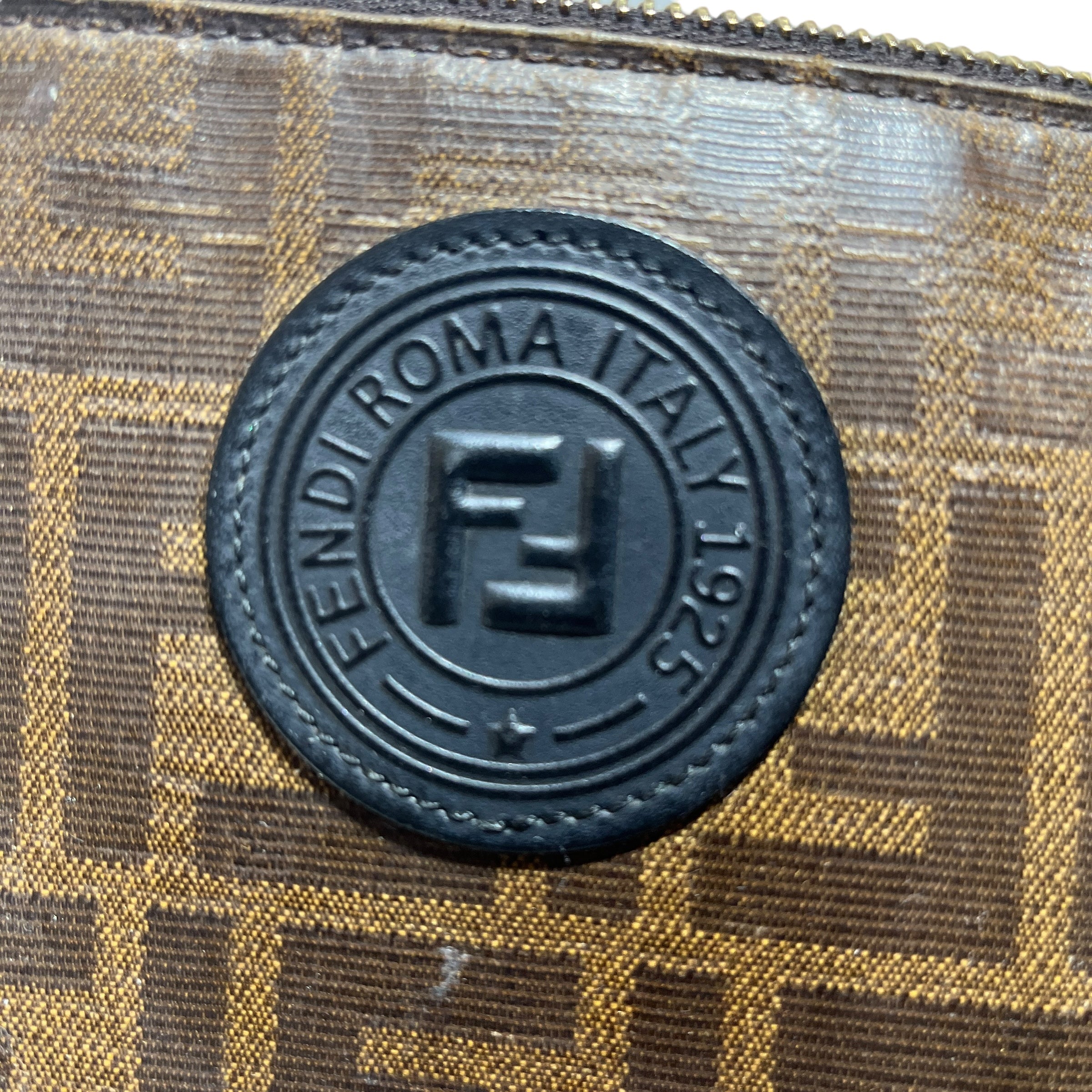 FENDI/Clutch Bag/Monogram/Leather/BRW/FF CLUTCH view 4