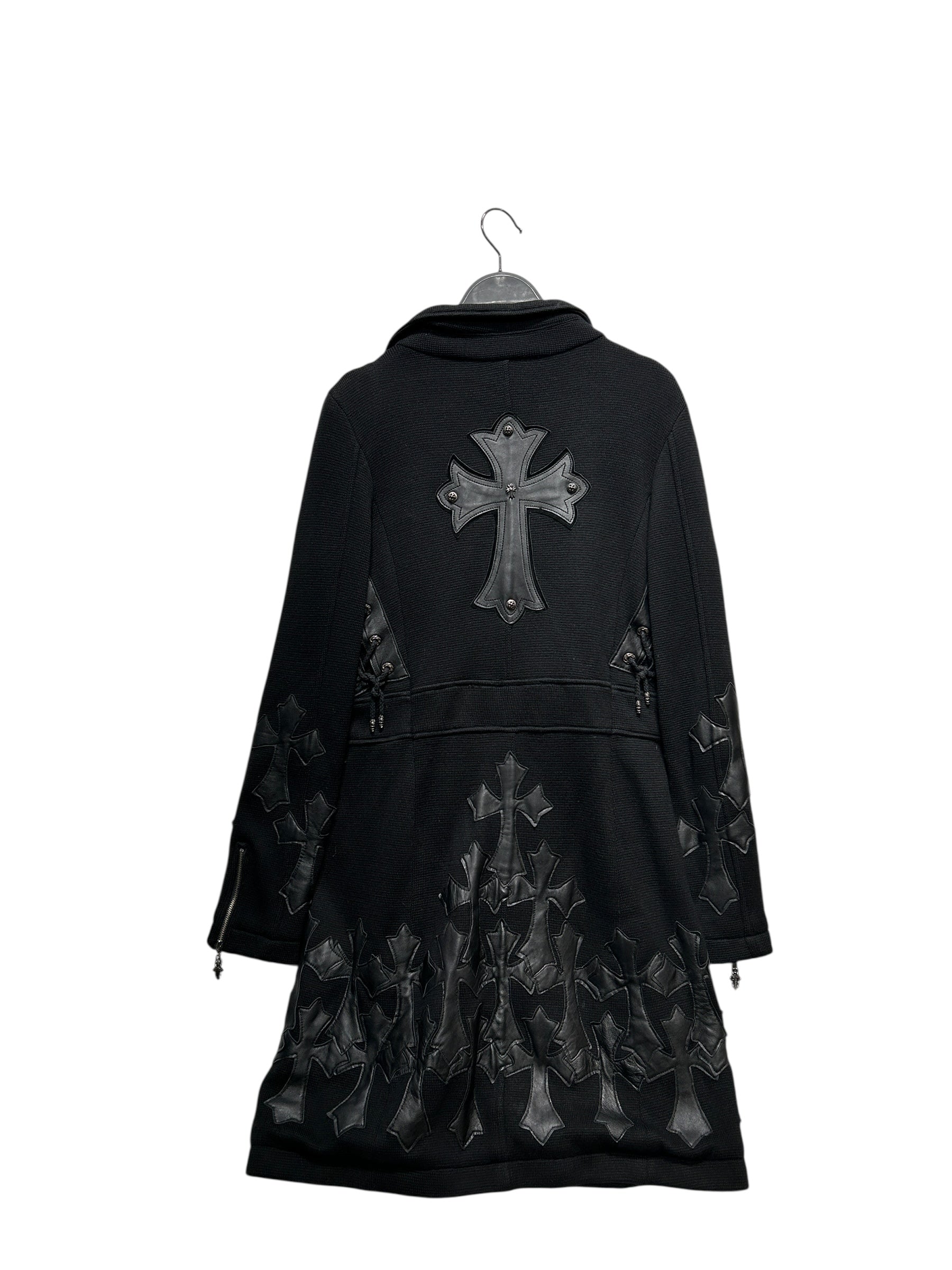 A&G/Coat/BLK/CROSS TRENCH COAT view 2