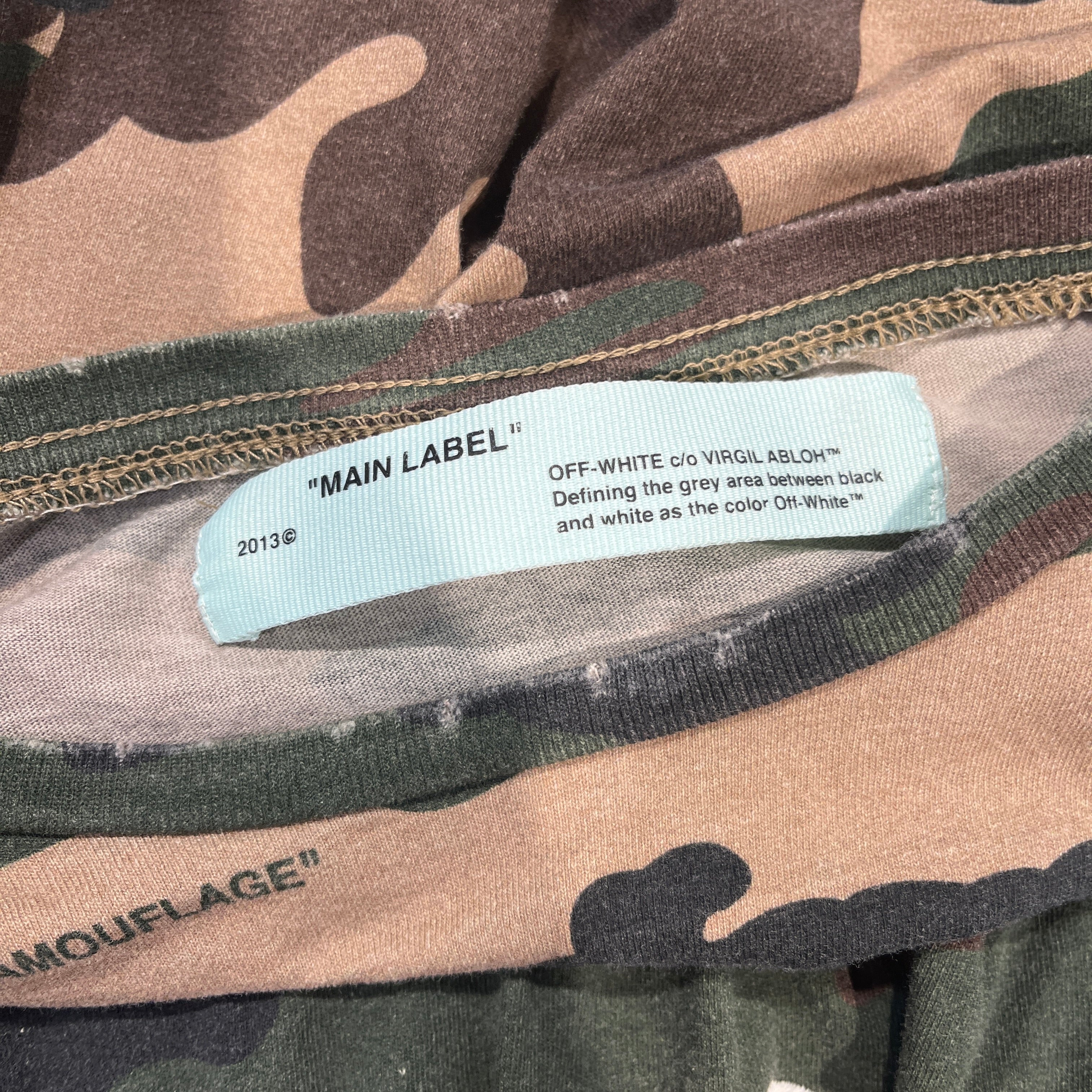 OFF-WHITE/T-Shirt/L/Cotton/GRN/Camouflage/ view 3