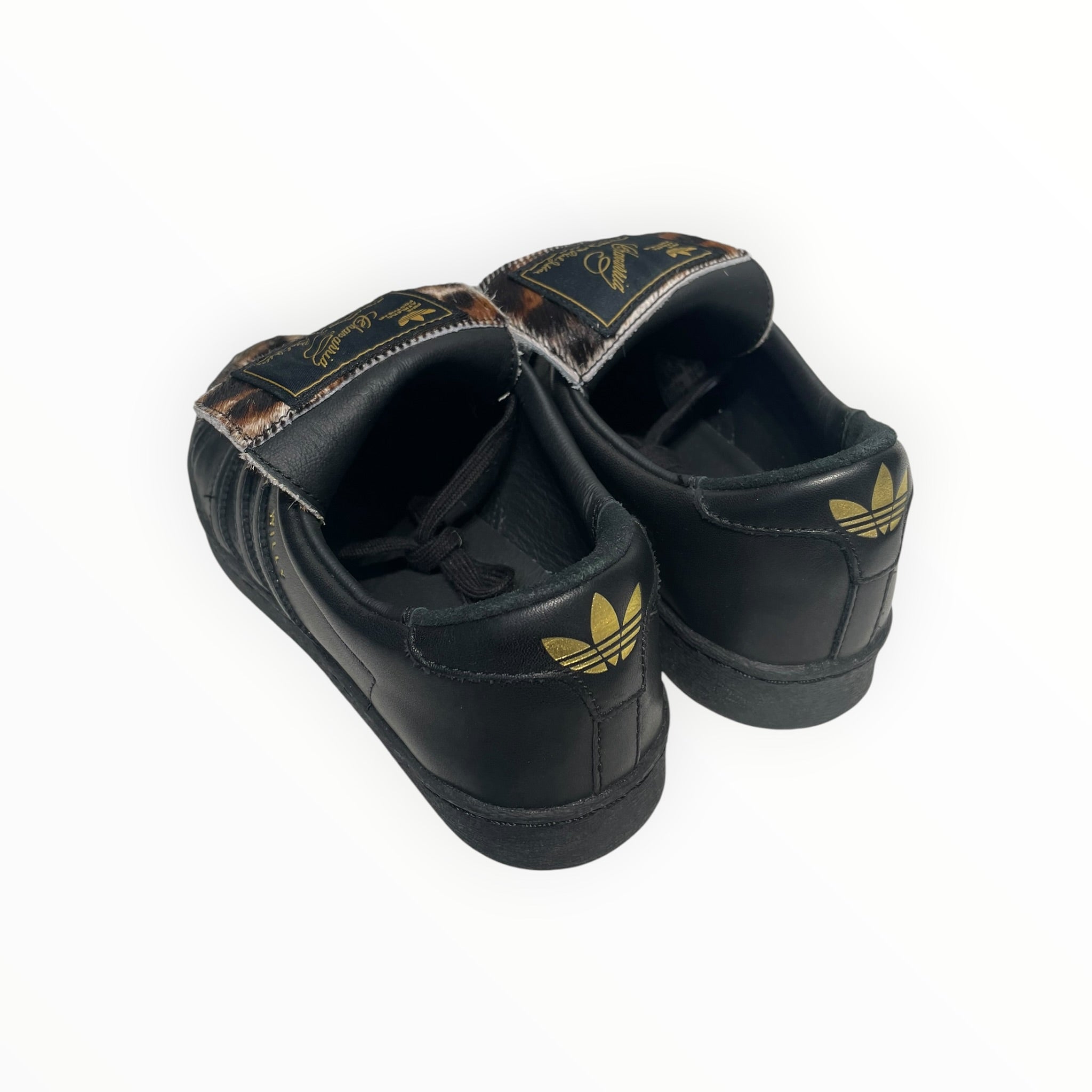 adidas/Low-Sneakers/US 8/Animal Pattern/Leather/BLK/WILLY CHAVARRIA CHEETAH PRINT view 2