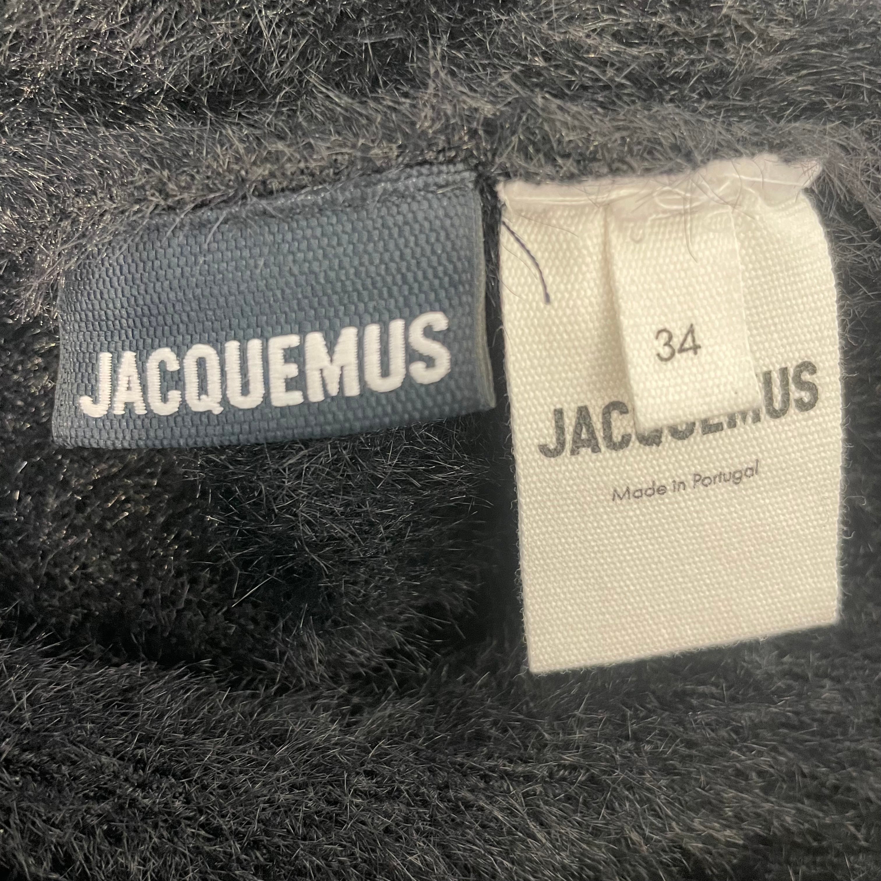JACQUEMUS/Cardigan/34/Wool/BLK/ view 3