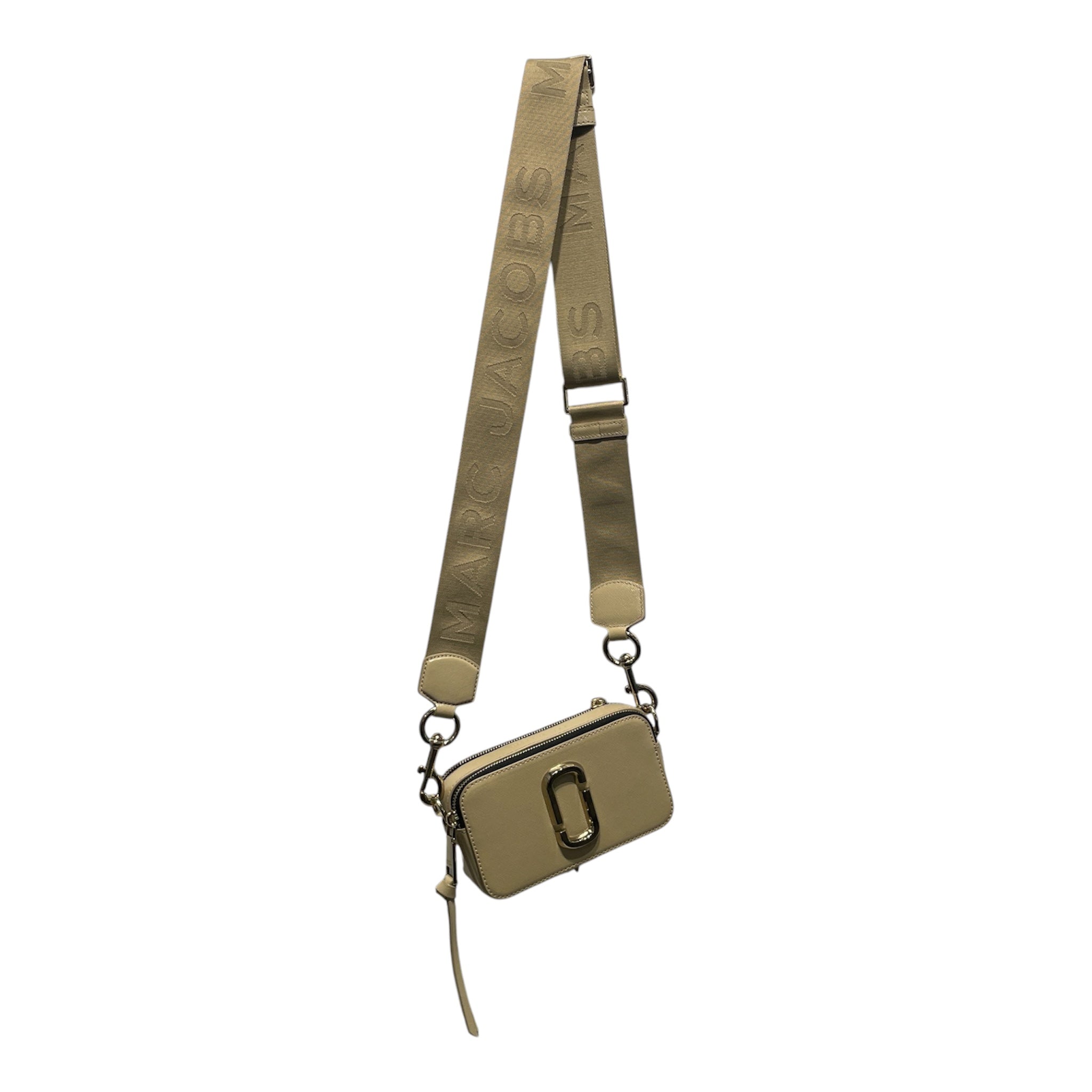 MARC JACOBS/Cross Body Bag/Acrylic/BEG/Creme Crossbody Gold Logo view 1