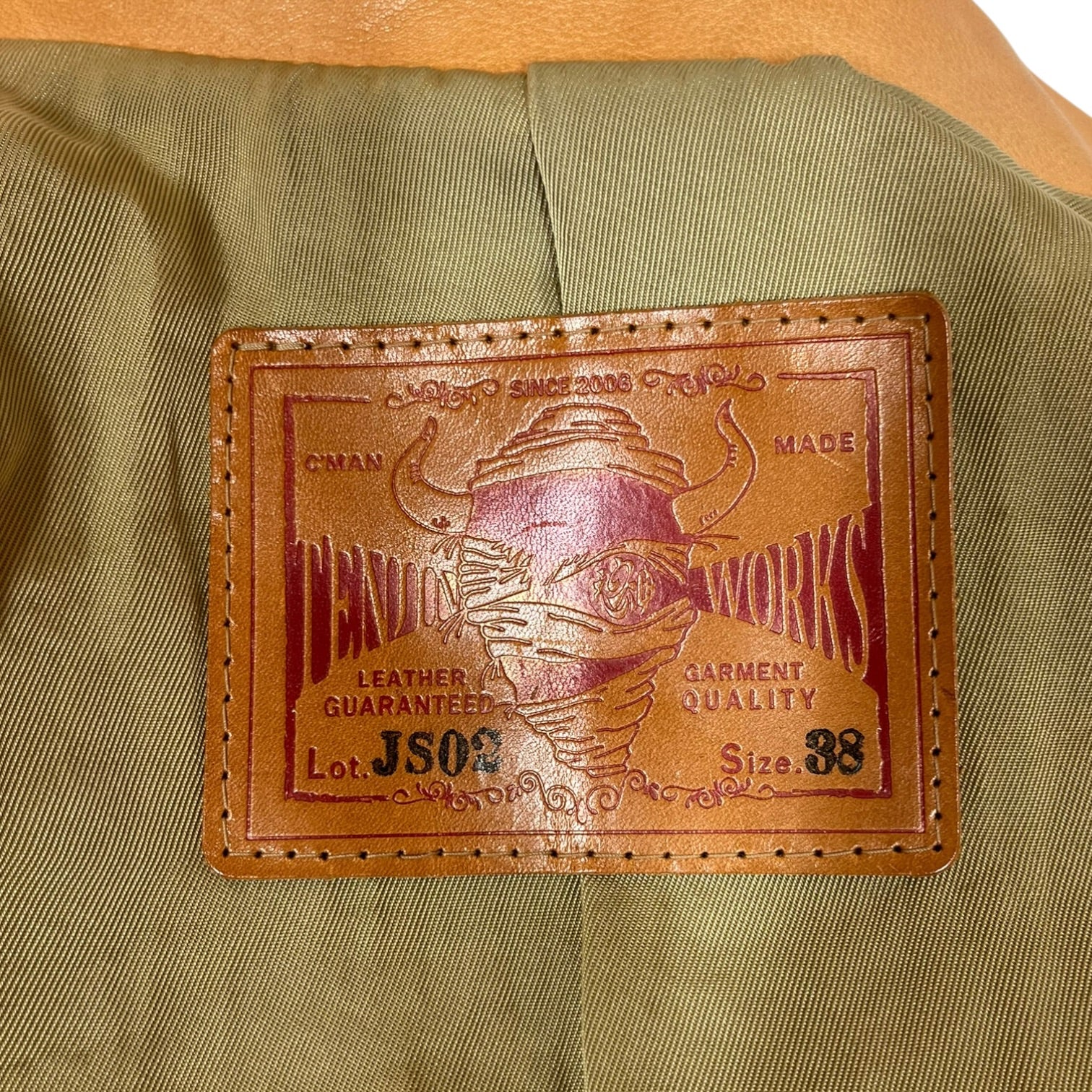 TENJIN WORKS/Leather Jkt/38/Leather/CML/JS02 view 3