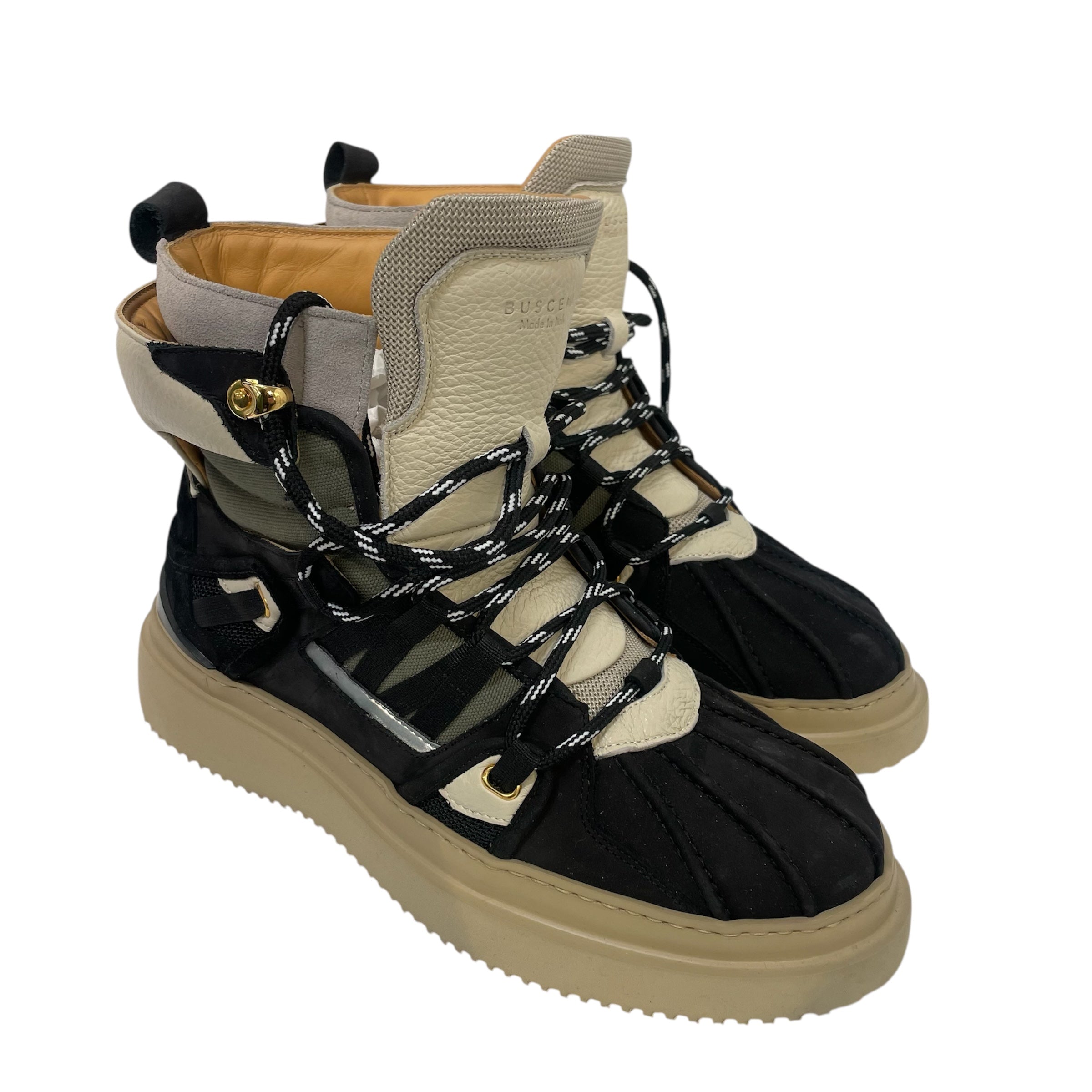 BUSCEMI/Hi-Sneakers/EU 41/Suede/BLK/Duck Boot view 1