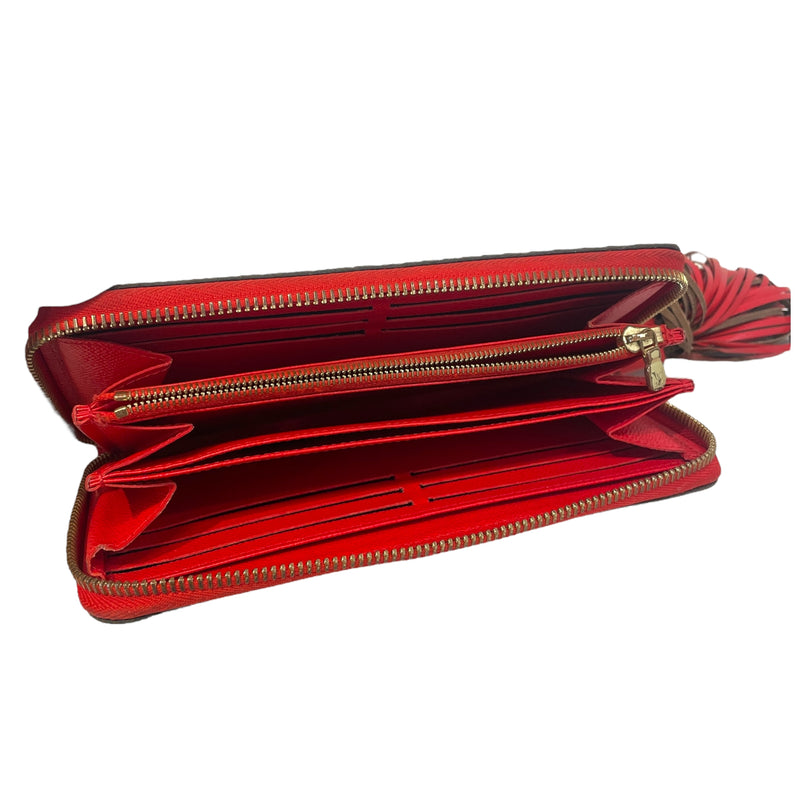 LOUIS VUITTON/Long Wallet/Monogram/Leather/BRW/