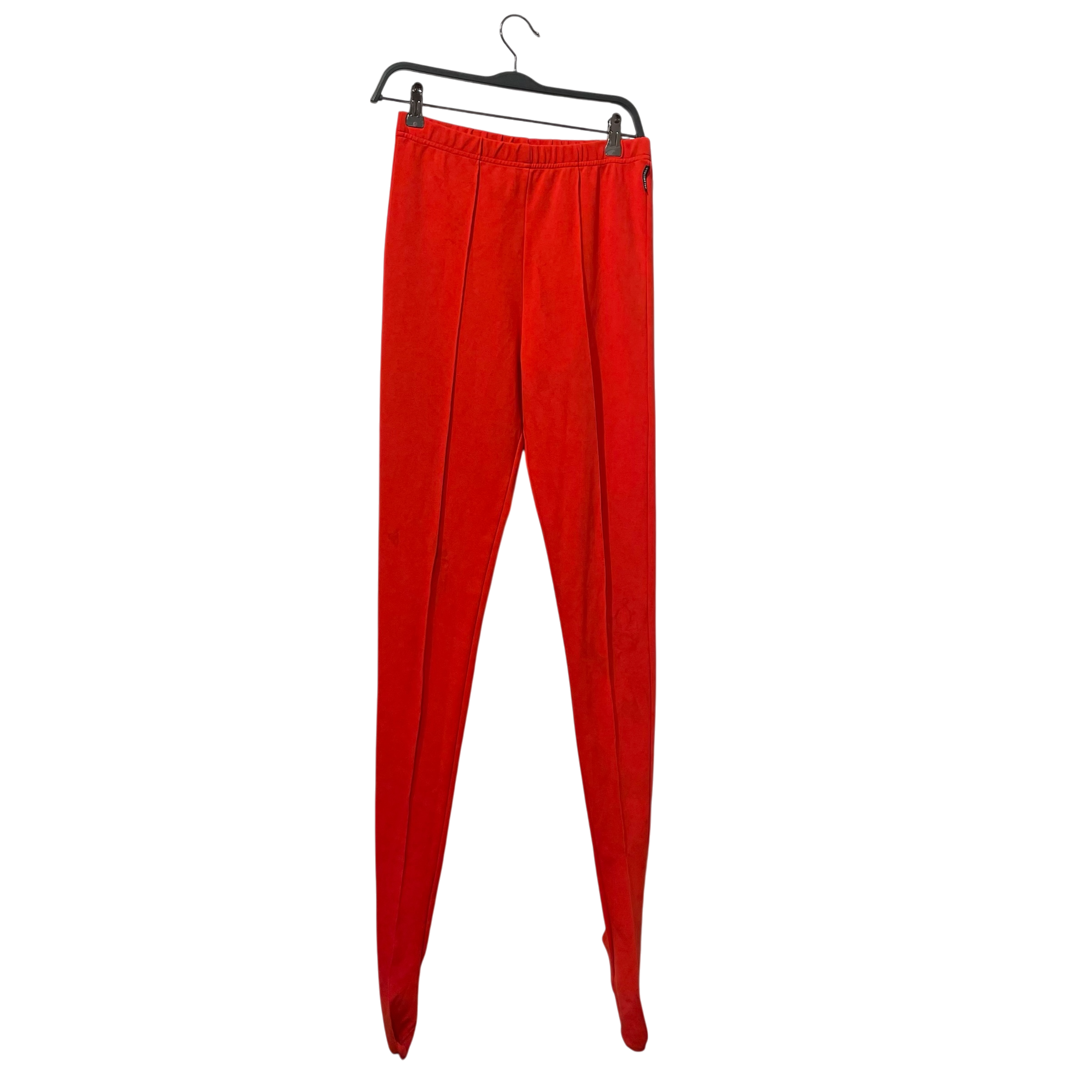 BALENCIAGA/Skinny Pants/42/Polyester/RED/2020 FOOT STRAP STRETCH PANT view 1