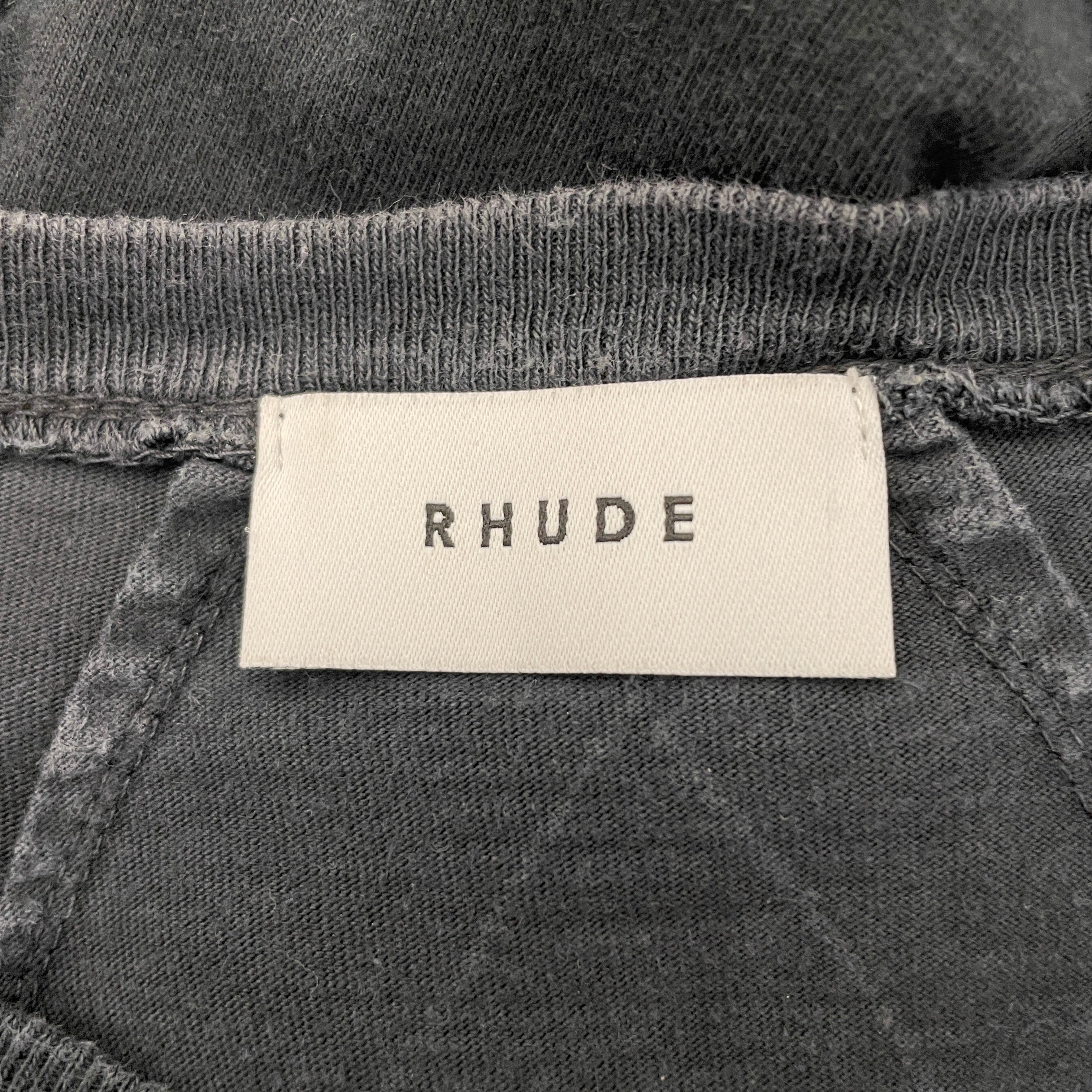 RHUDE/T-Shirt/XL/Cotton/GRY/ view 3