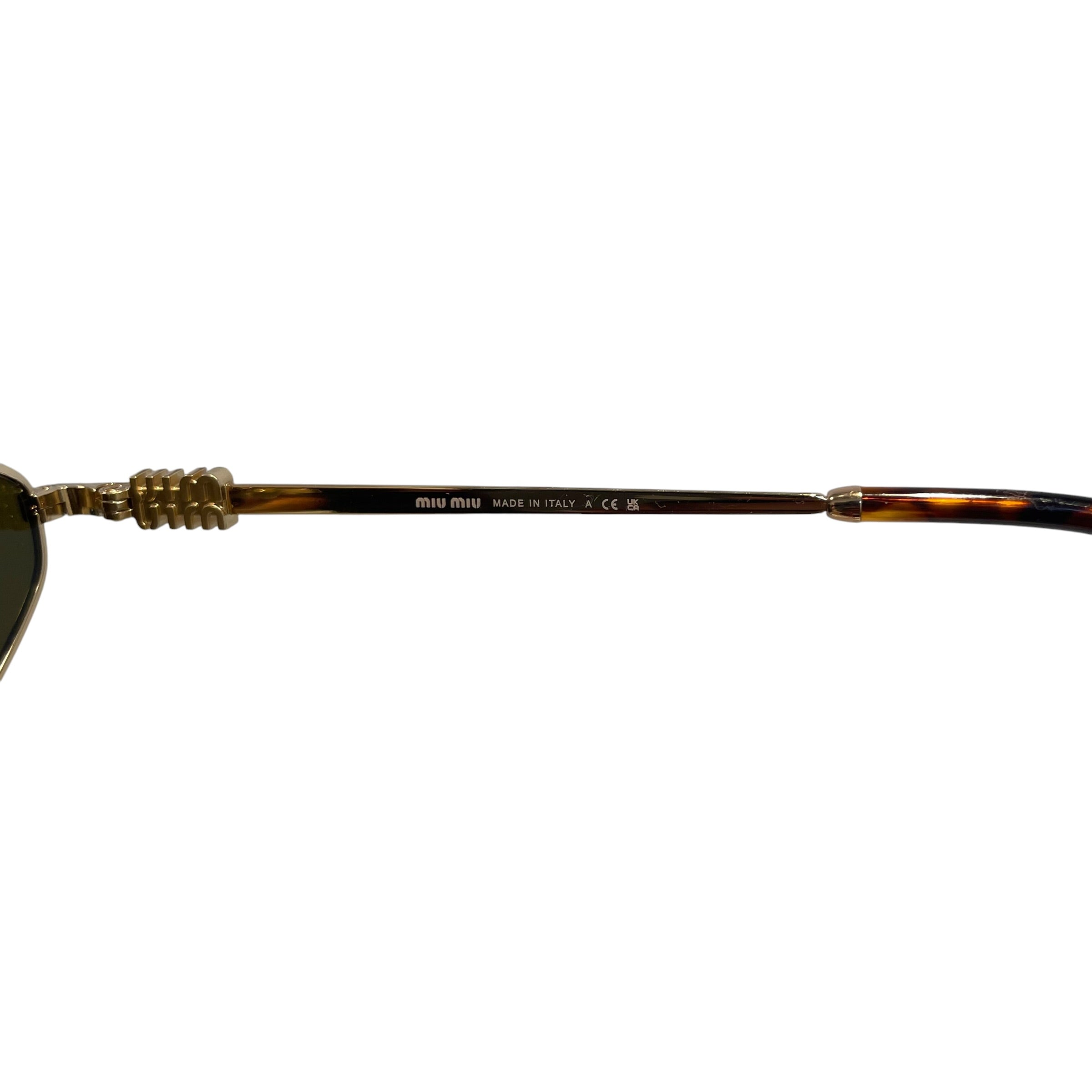 MIU MIU/Sunglasses/Animal Pattern/Tortoiseshell Pattern/GLD/L's/SMU56Z/DIAMOND SHAPE view 5