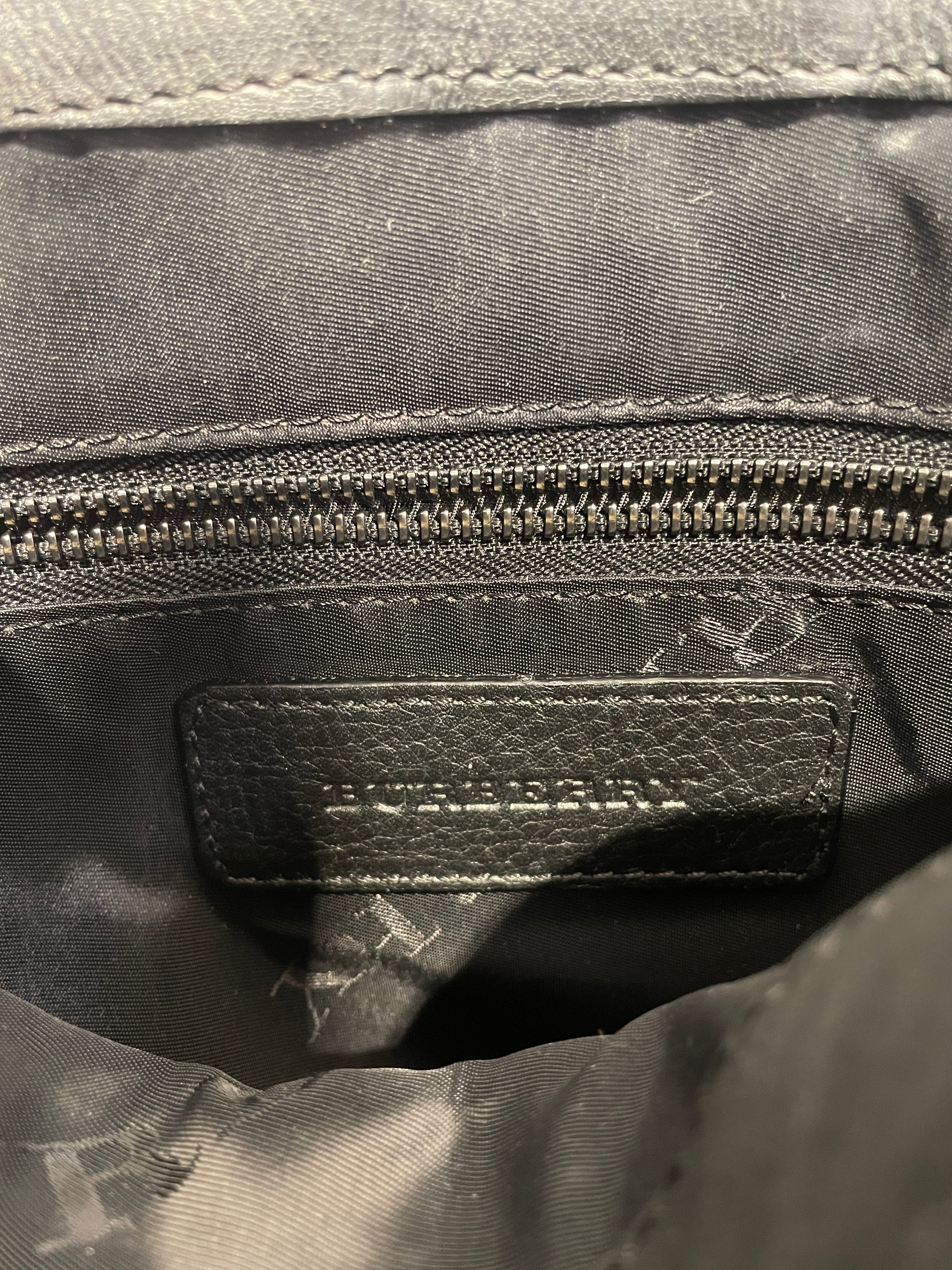 BURBERRY/Cross Body Bag/Plaid/Leather/BLK/Emmett Messenger Bag view 7