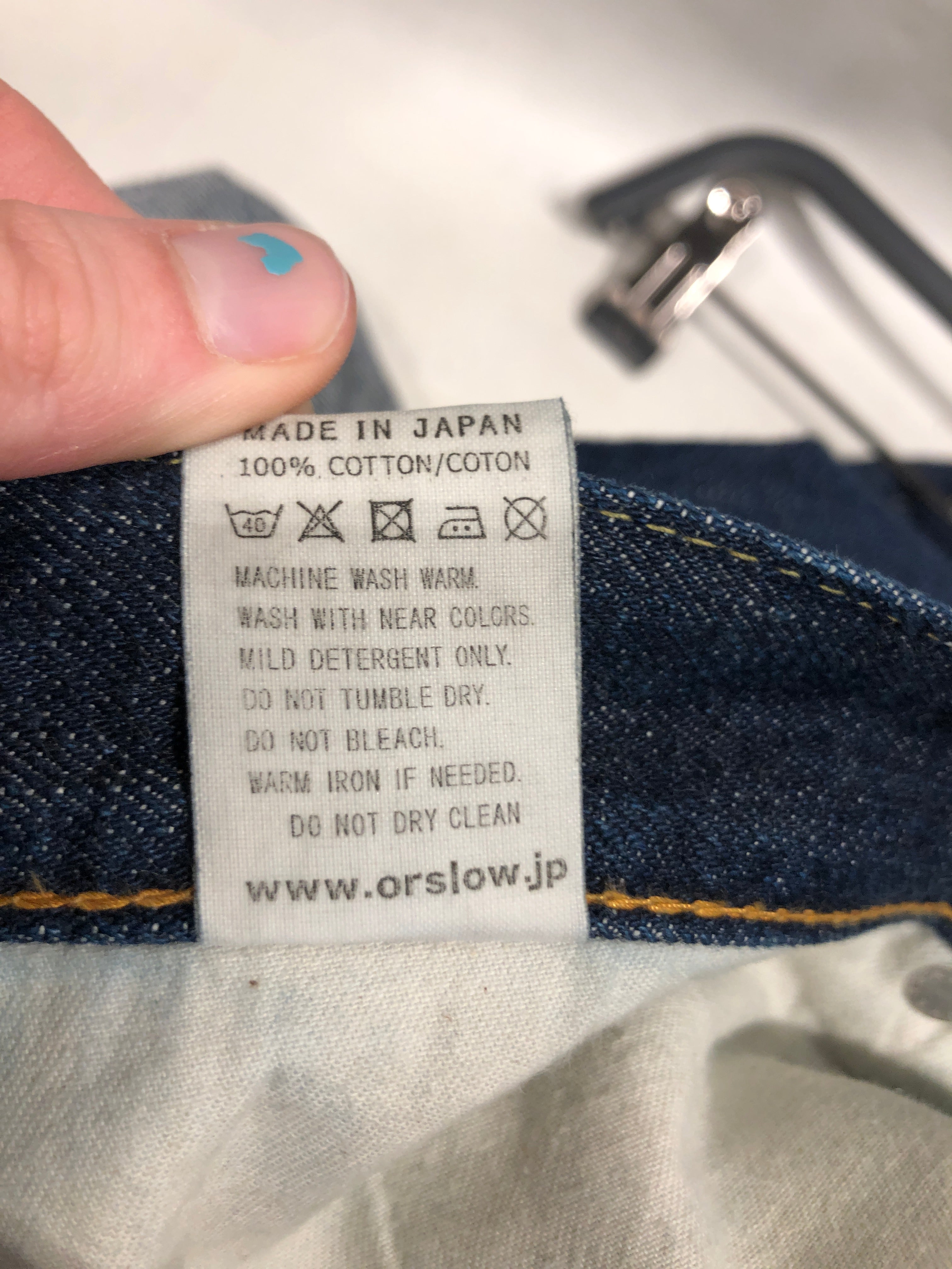 orslow/Straight Pants/M/Cotton/BLU/ view 6
