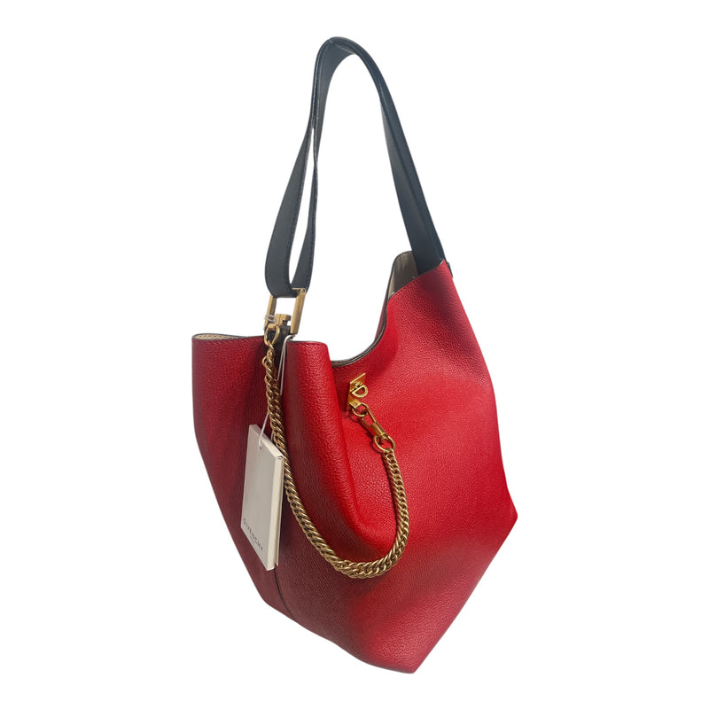 GIVENCHY/Hand Bag/OS/Leather/RED/2018 GV med bucket bag
