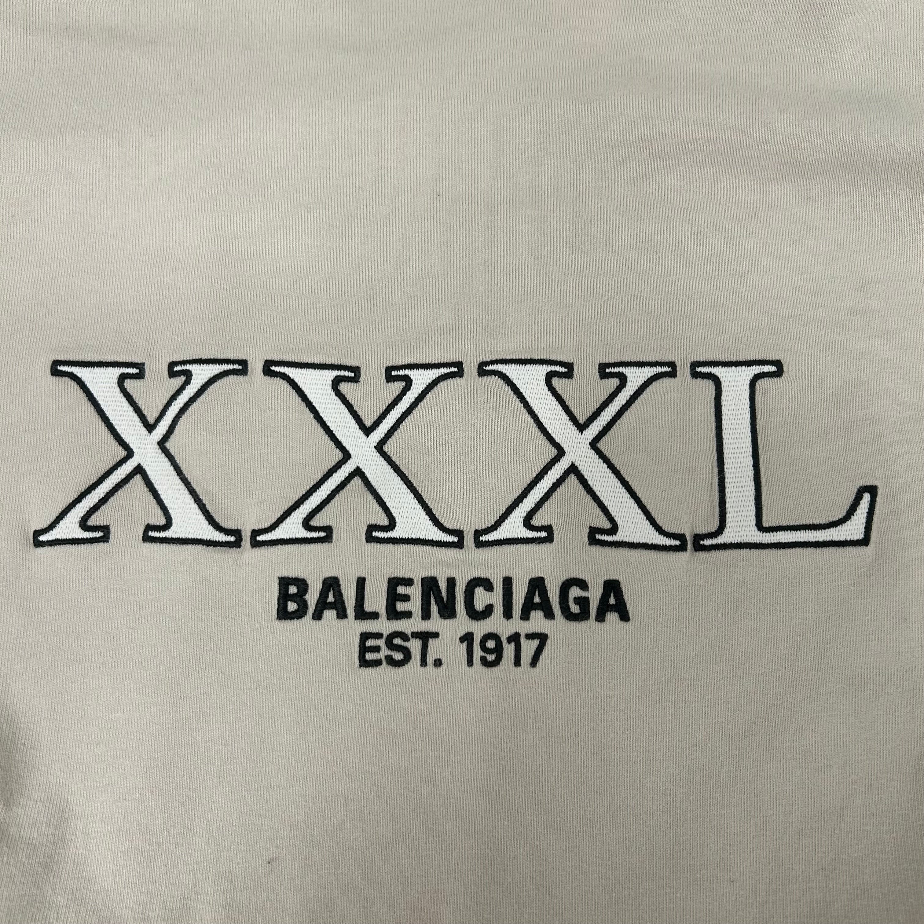 BALENCIAGA/LS T-Shirt/3/Cotton/CRM/XXXL EMBROIDERED LOGO view 5