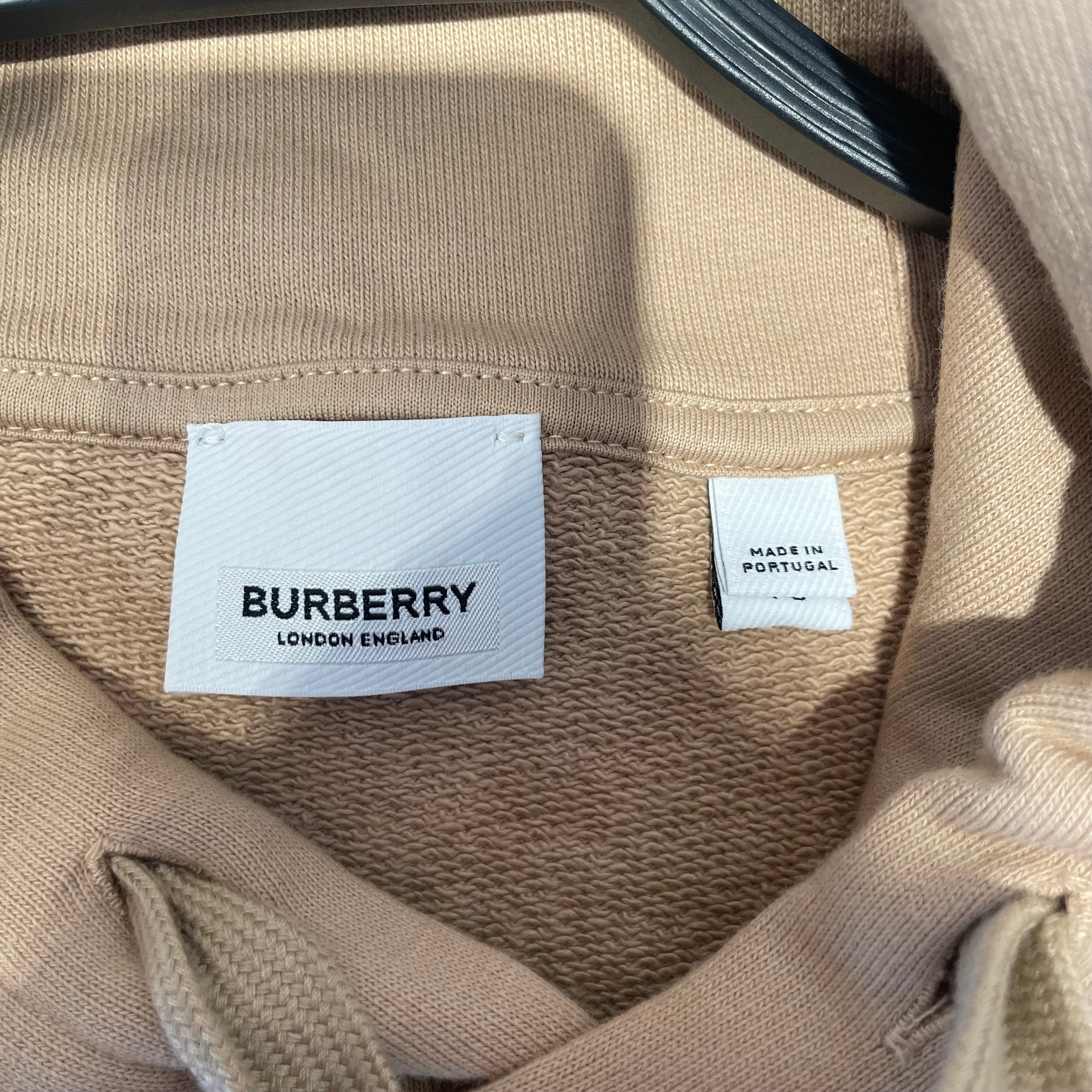BURBERRY/Hoodie/XL/Cotton/BEG/embroidered equestrian Knight view 3