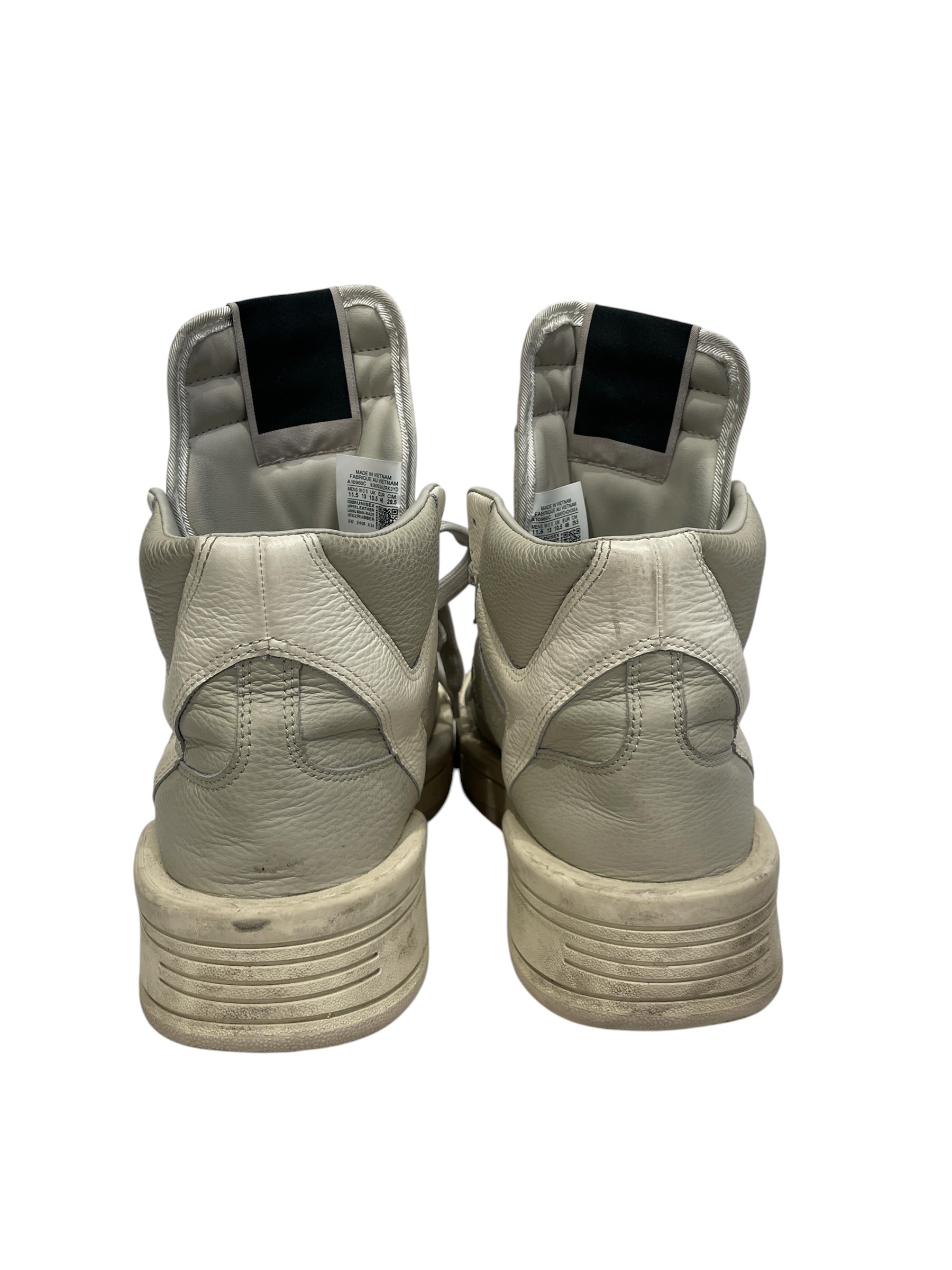 CONVERSE/RICK OWENS DRKSHDW/Hi-Sneakers/US 11.5/Leather/CRM/TURBOWPN view 4