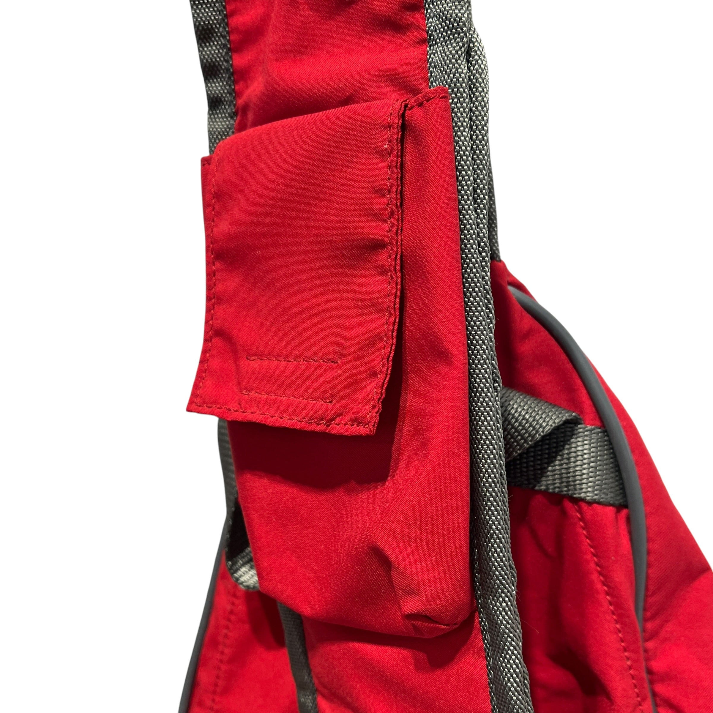 PRADA SPORT/Backpack/Nylon/RED/crossbody rucksack view 9