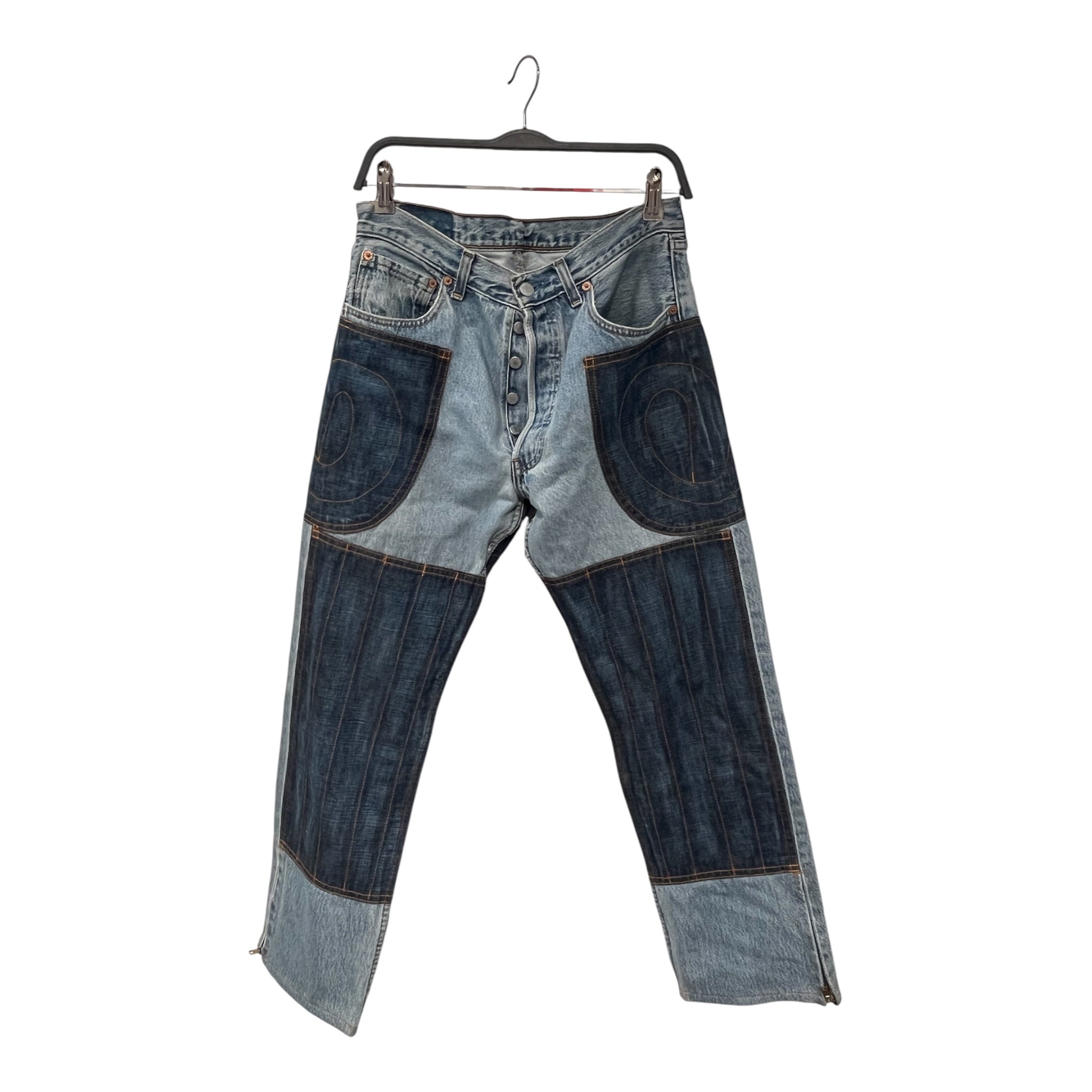 Rebuild by Needles/Straight Pants/S/Denim/BLU/Motocross Orange Stitching view 1