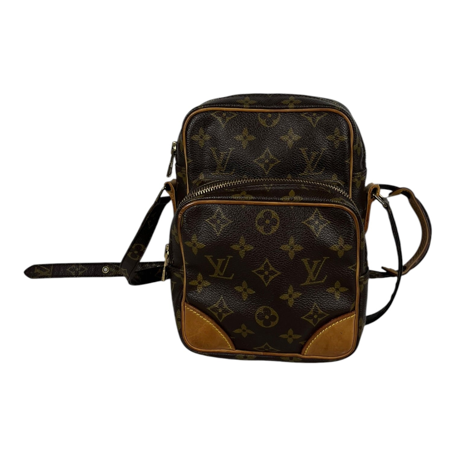 LOUIS VUITTON/Cross Body Bag/Monogram/Leather/BRW/Vintage Amazone Bag view 1