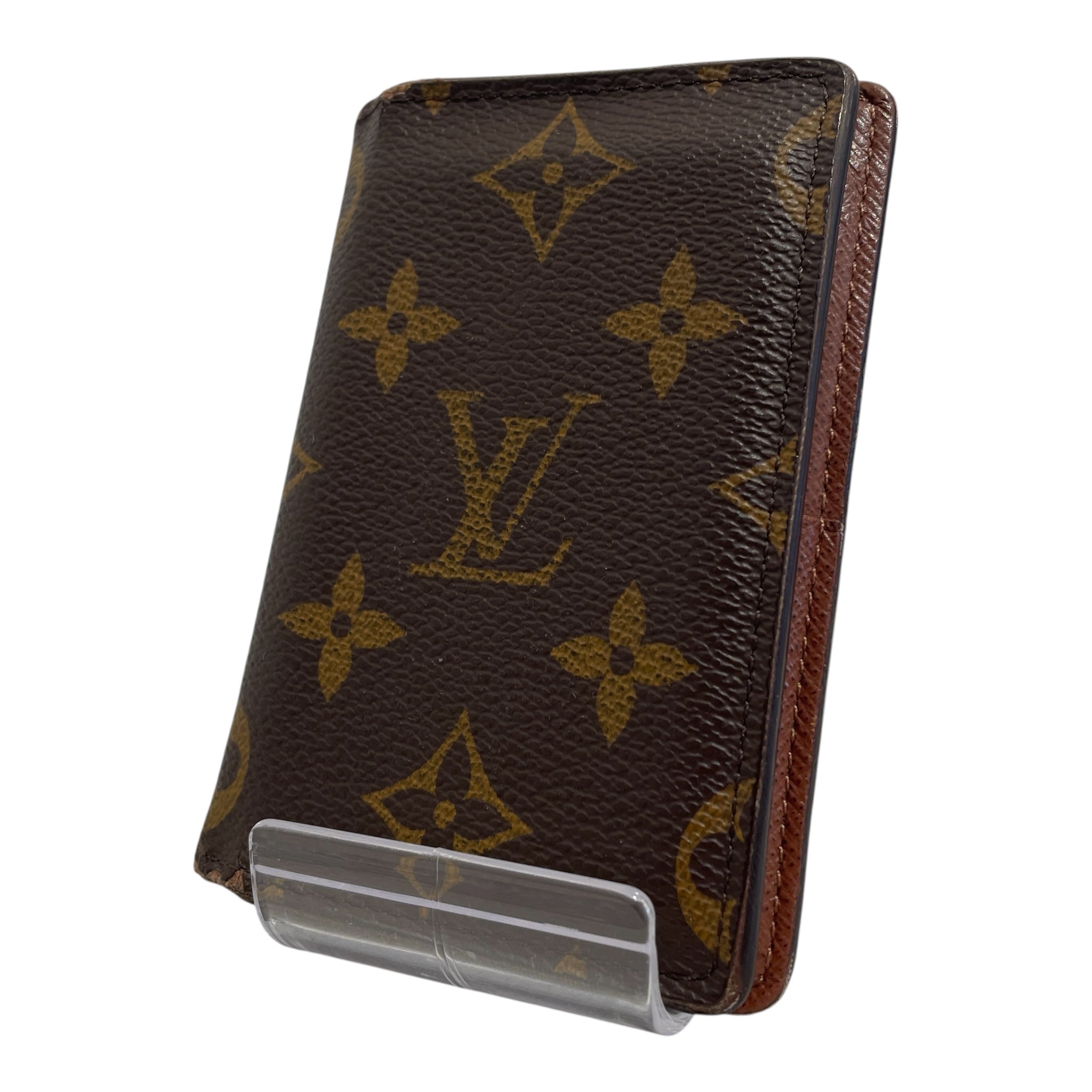 LOUIS VUITTON/Bifold Wallet/Monogram/Leather/BRW/M's/POCKET ORGANIZER view 1
