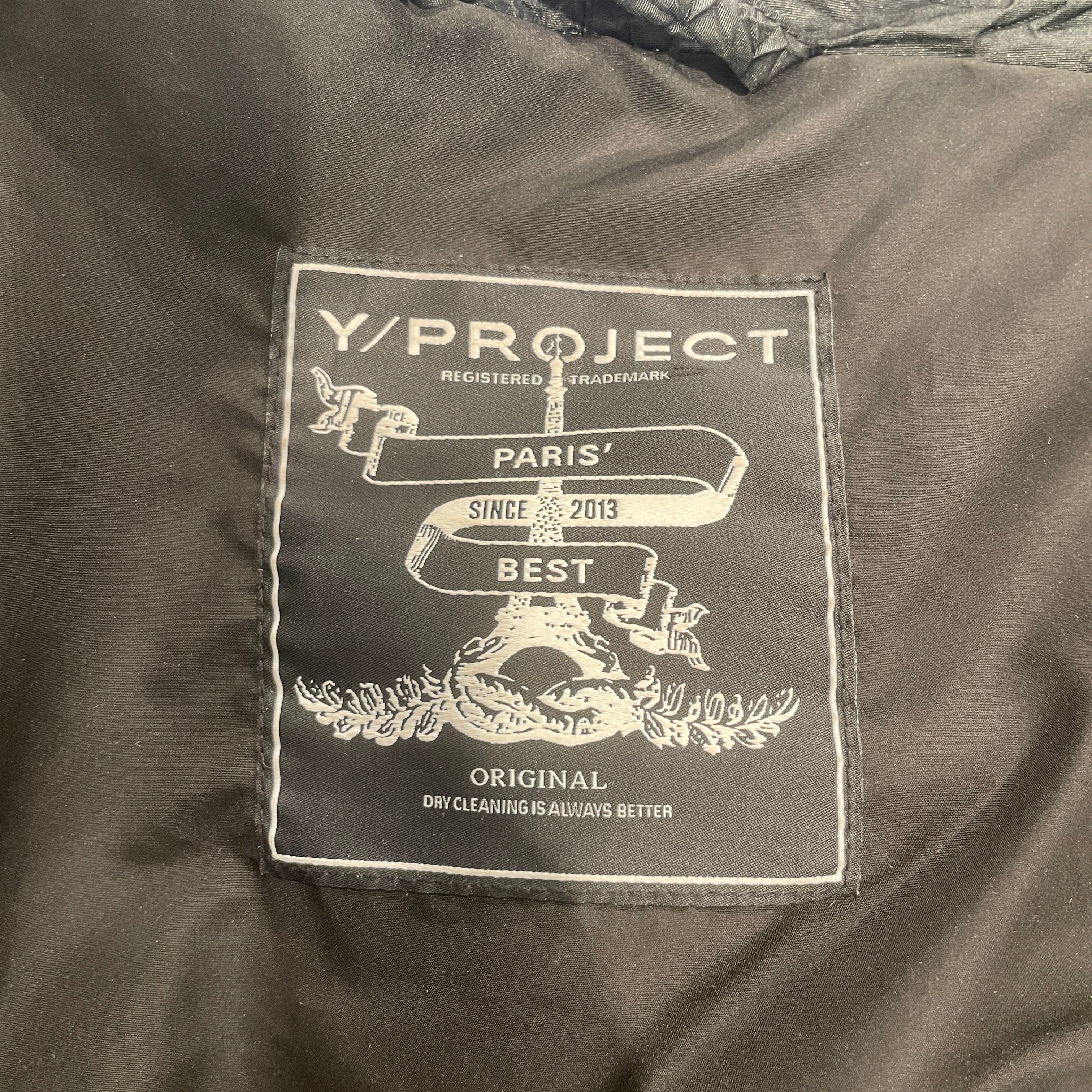 Y/PROJECT/Puffer Jkt/34/Nylon/BLK/CROPPED PUFFER JKT view 3