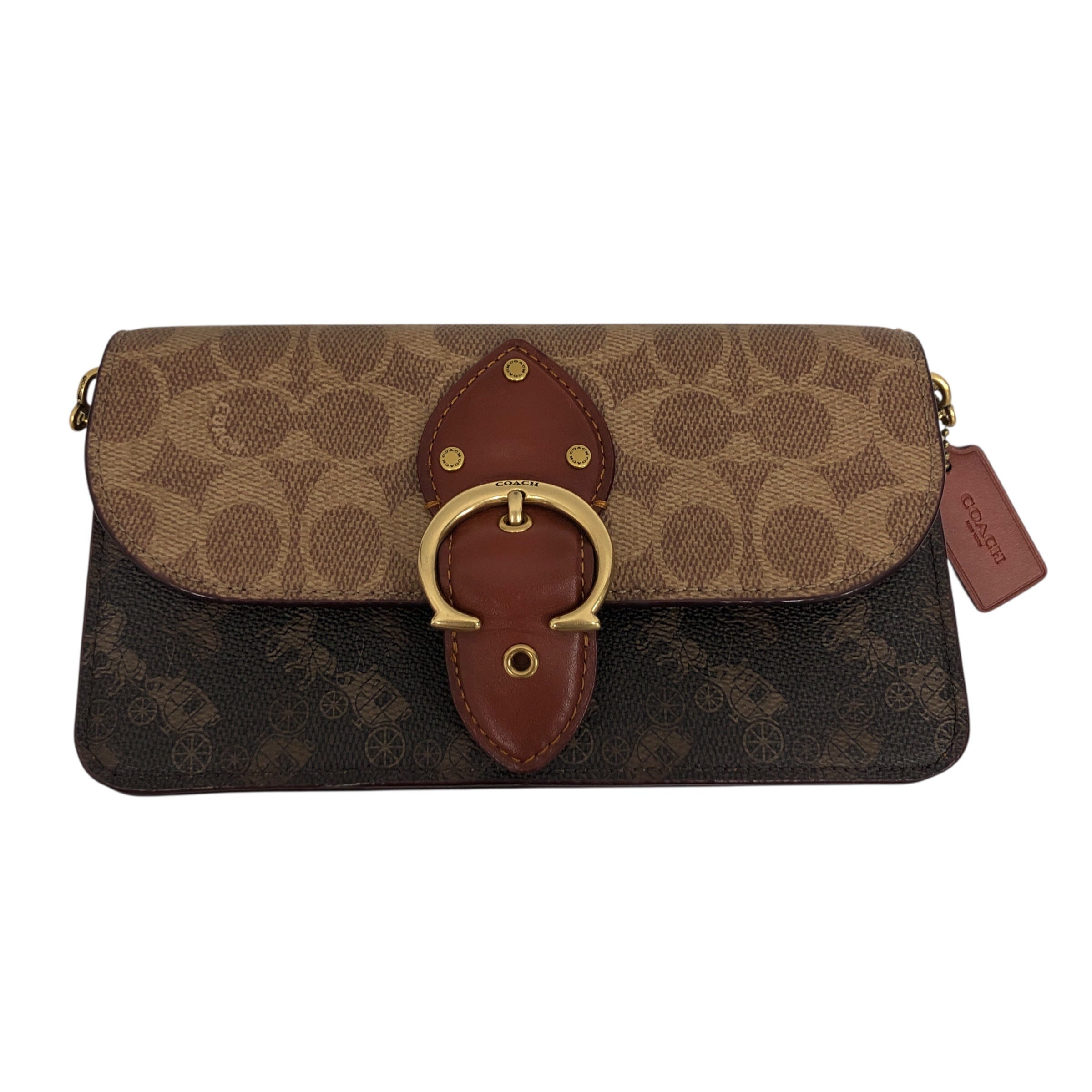 COACH/Clutch Bag/Monogram/BRW/Coach Beat Crossbody view 1