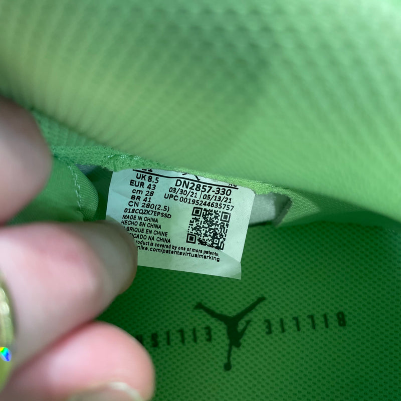 NIKE/BILLIE EILISH X AIR JORDAN 1 AJKO/Hi-Sneakers/US 11/Nylon/GRN/DN2857-330
