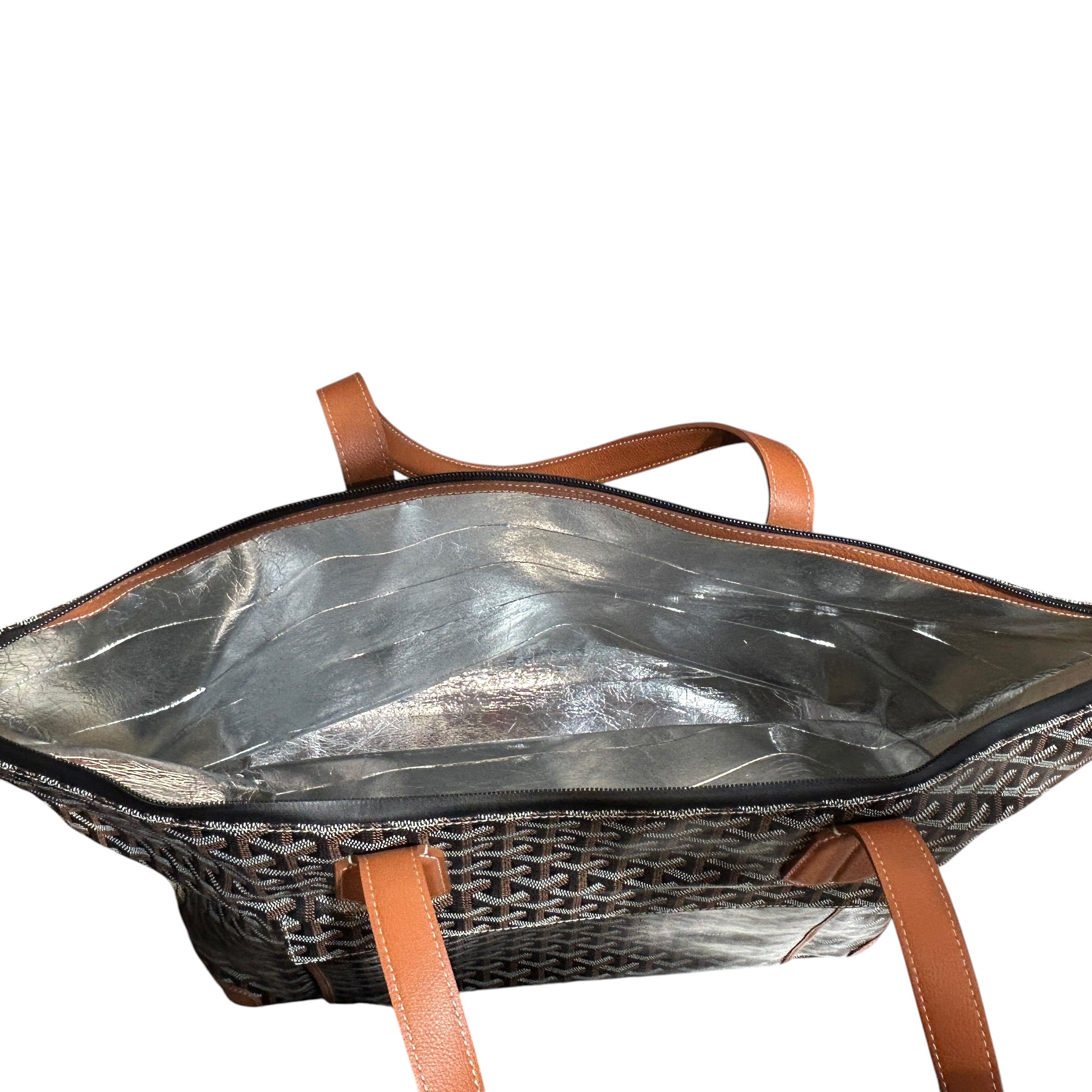 GOYARD/Tote Bag/Monogram/Leather/BRW/Diane Picnic Tote view 4