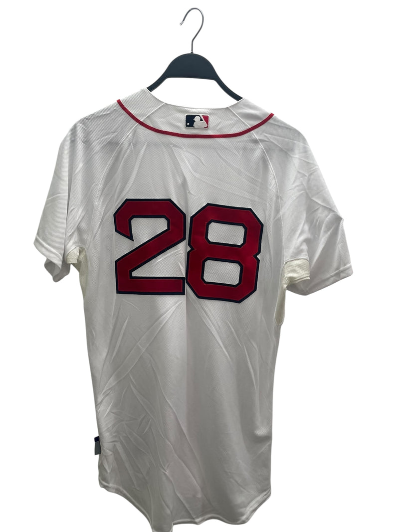 Majestic/SS Shirt/40/Polyester/WHT/VINTAGE RED SOX JERSEY NO 28