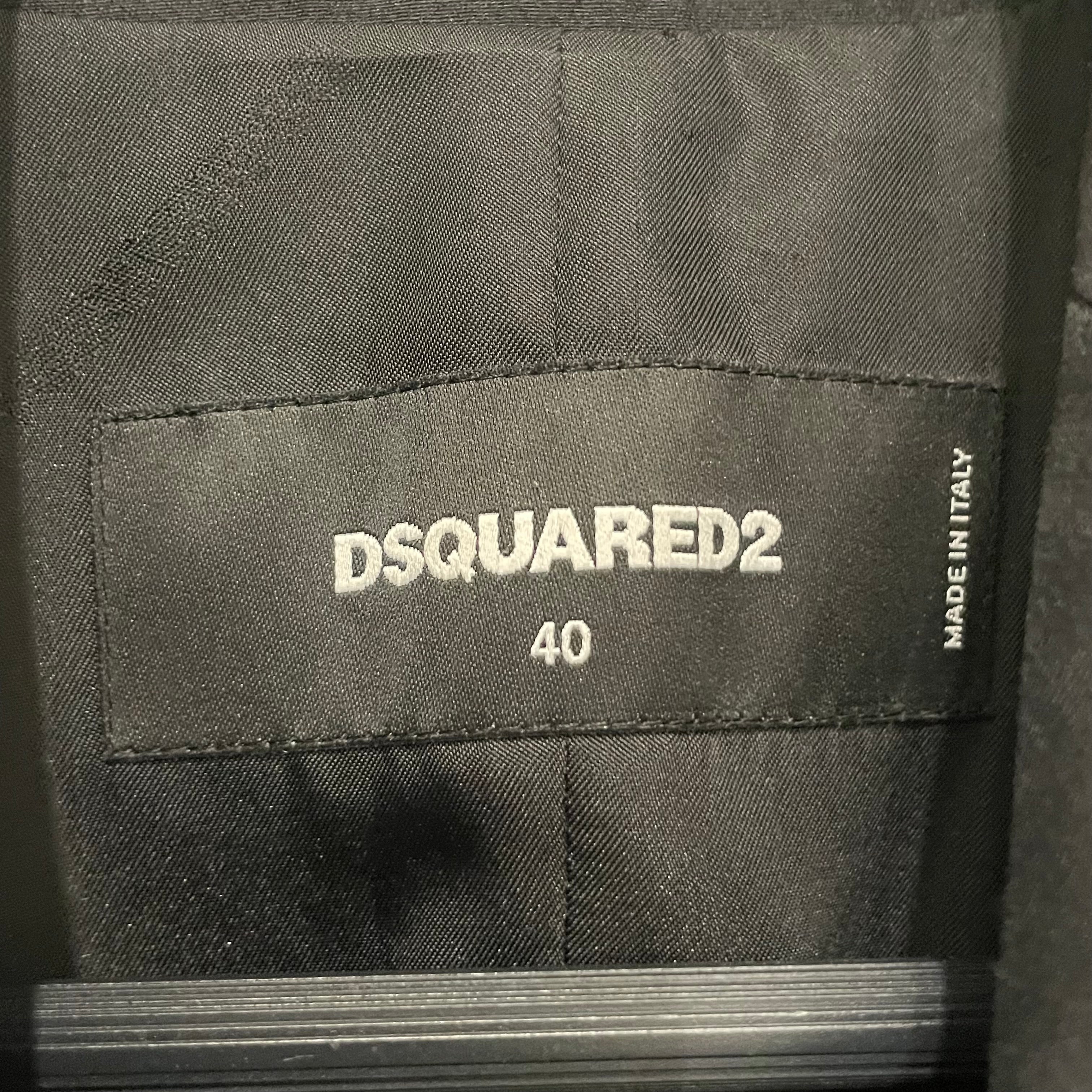 DSQUARED2/Suits/40/Cotton/BLK/DENIM JACKET BOTTOM view 3
