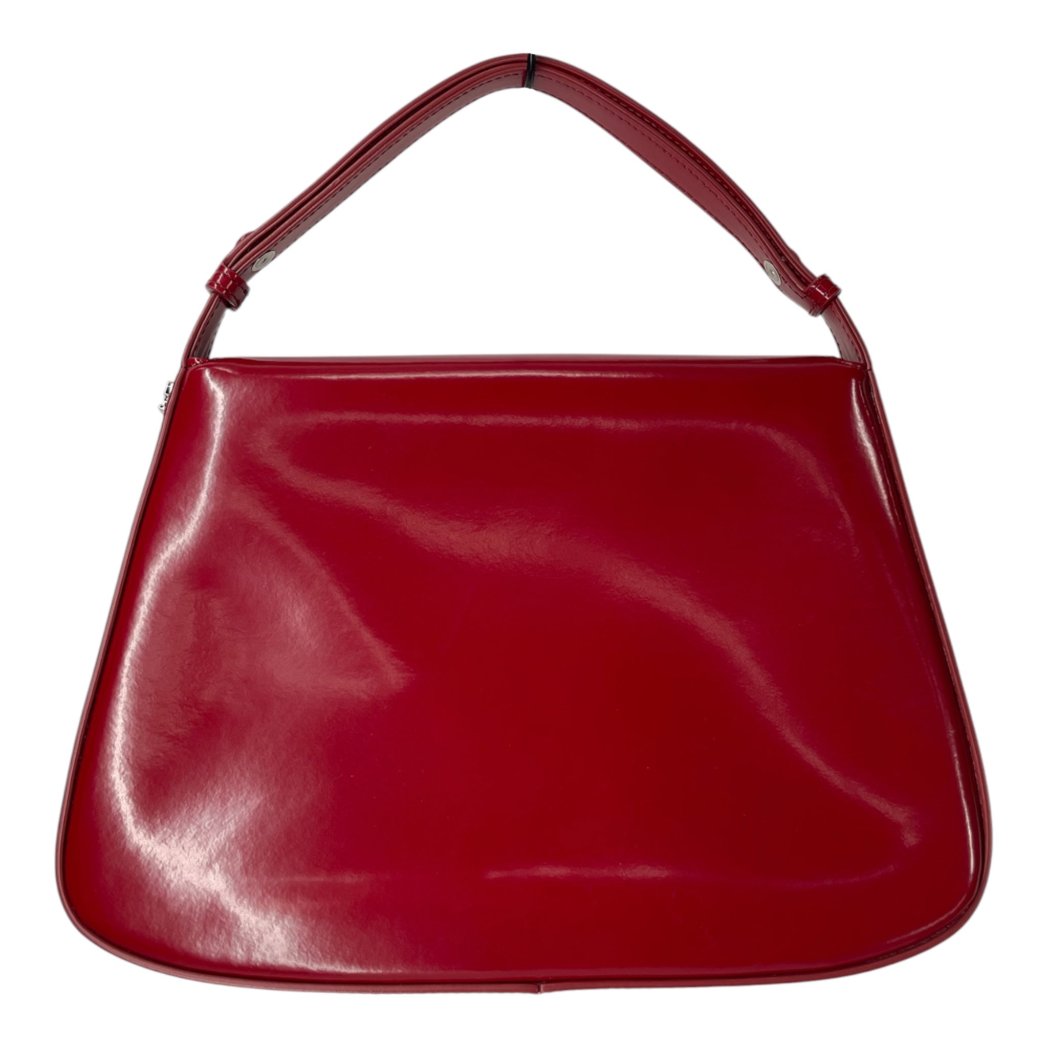 COURREGES/Hand Bag/Leather/RED/SLEEK SHINY view 2