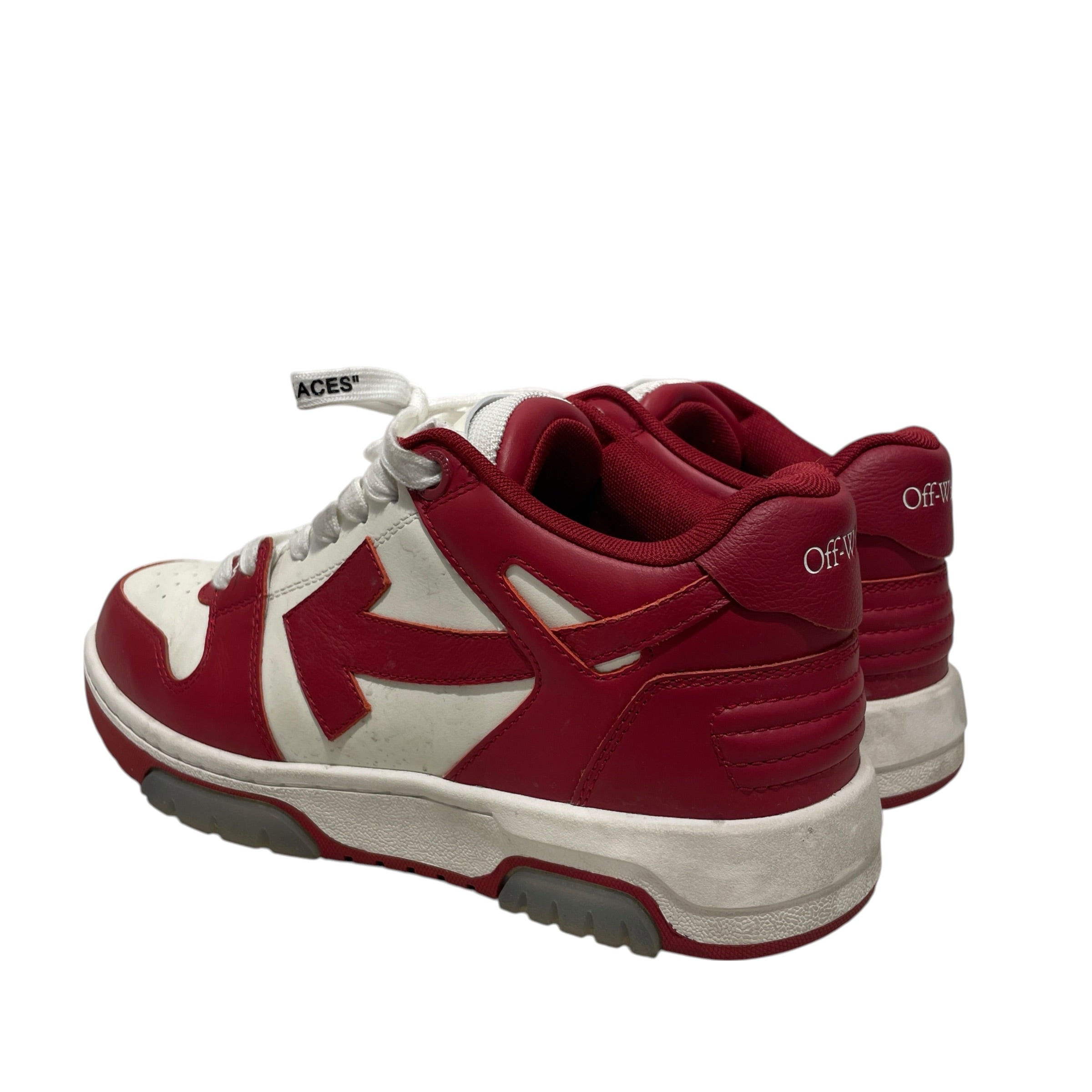 OFF-WHITE/Low-Sneakers/EU 38/Leather/RED/ view 2